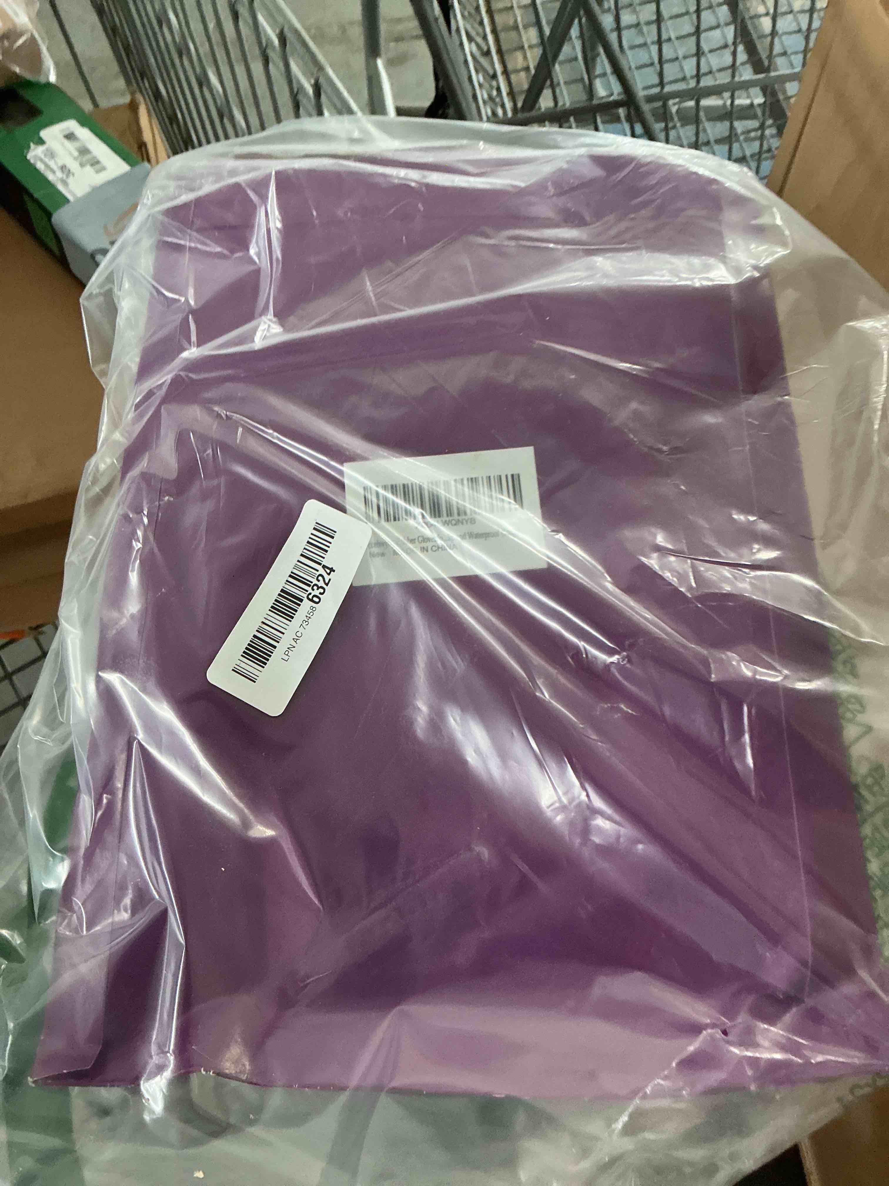 Condition photo showing New/Like New for rubber gloves for cleaning – 3 pairs reusable gloves for dishwashing, kitchen and household tasks, 15-inch long (regular style, large (fits medium hands)) large (fits medium hands) regular style