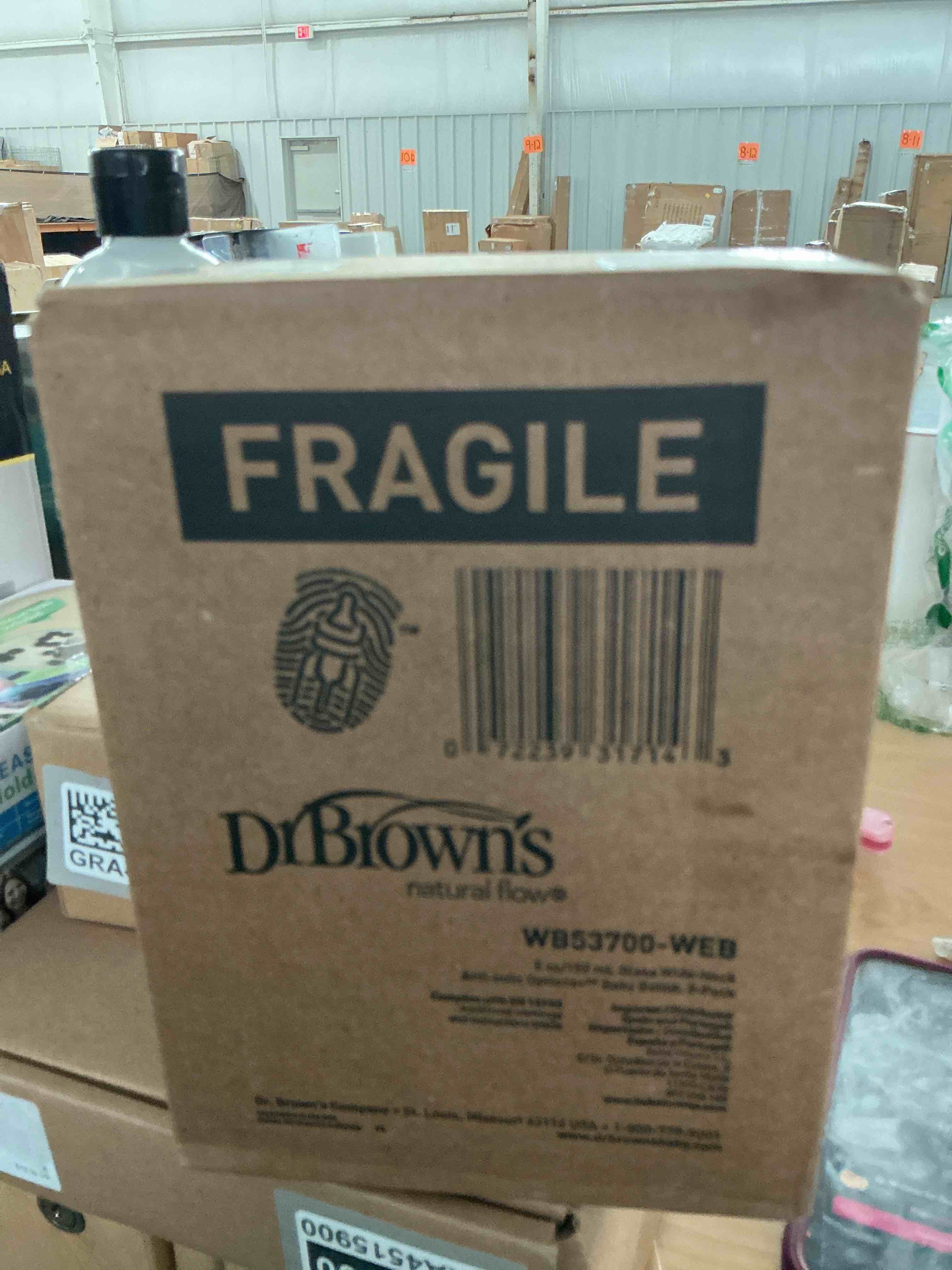 Condition photo showing New/Like New for dr. brown's natural flow anti-colic options+ wide-neck glass baby bottles 5 oz/150 ml, with level 1 slow flow nipple, 3 pack, 0m+