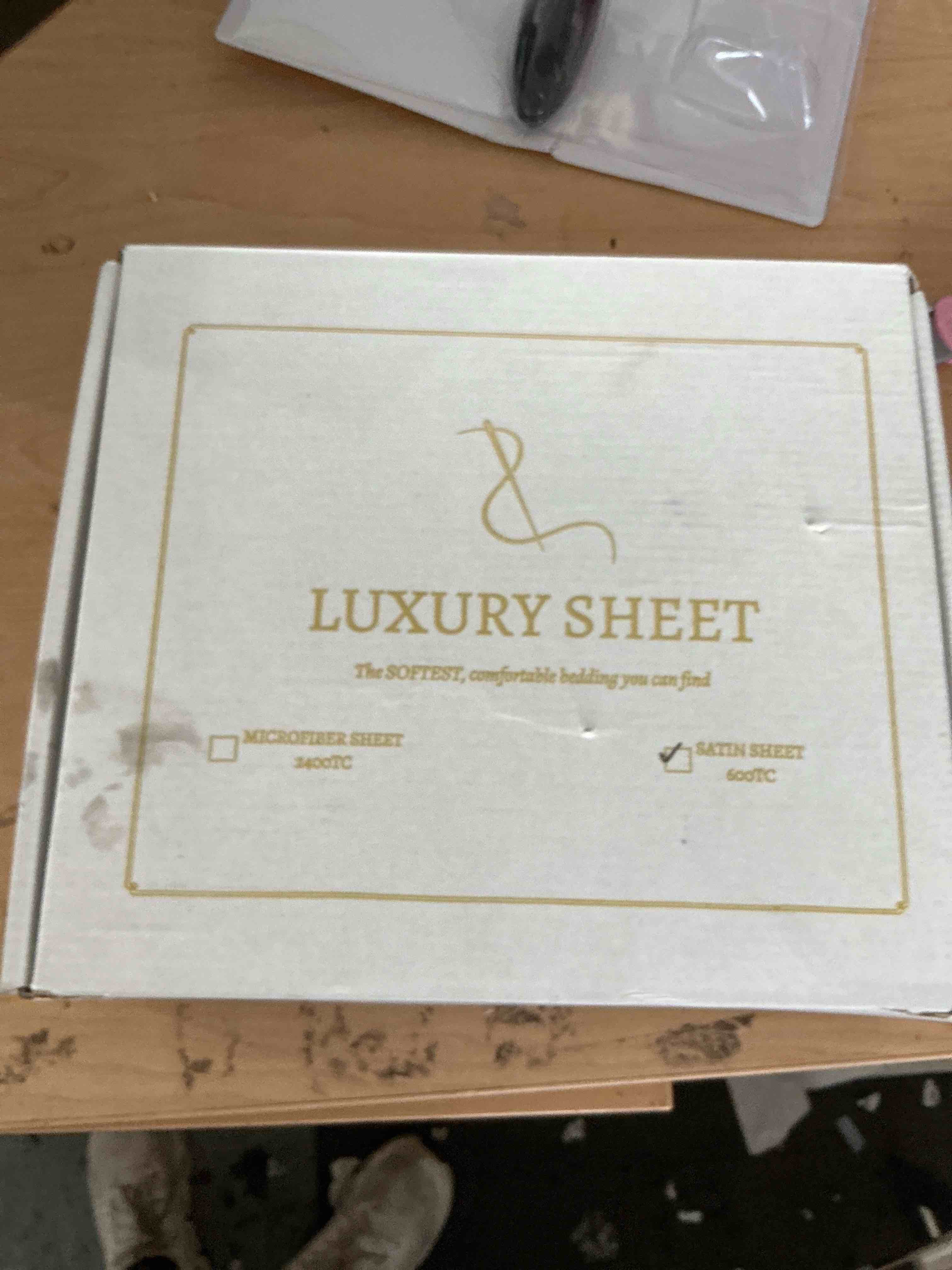 Condition photo showing New/Like New for lanest housing silk satin sheets, king size satin bed sheet set with deep pockets, cooling soft and hypoallergenic sheets king - ivory ivory king