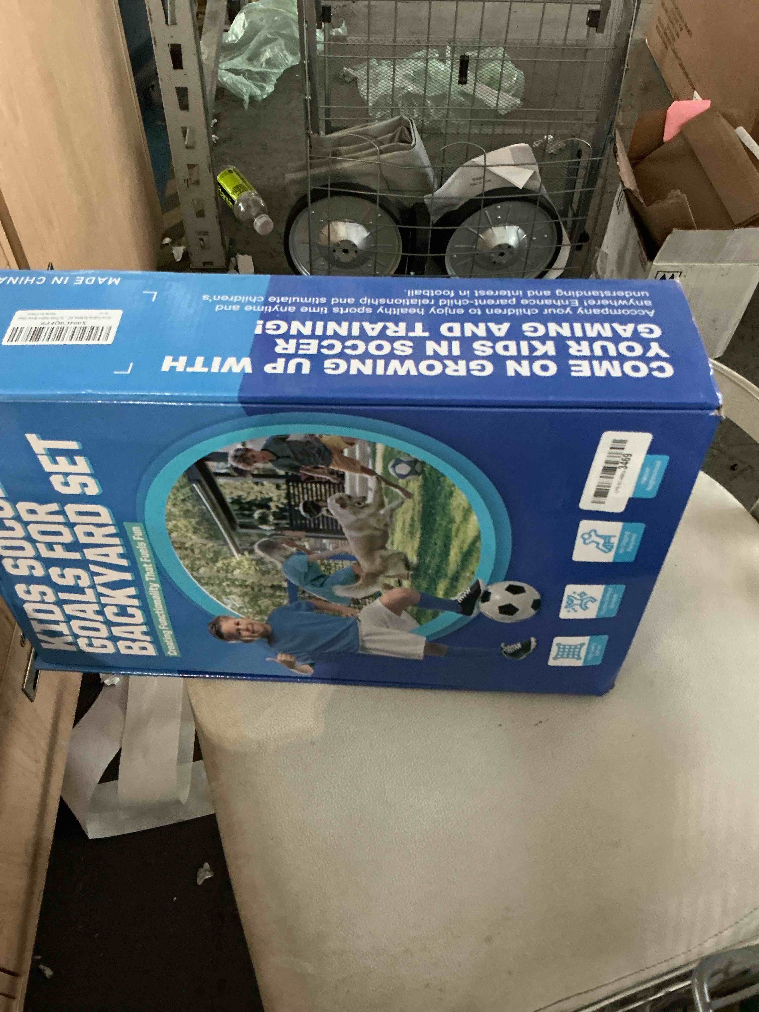 Condition photo showing New/Like New for soccer goal,soccer goals for backyard set- 2 pack portable soccer net