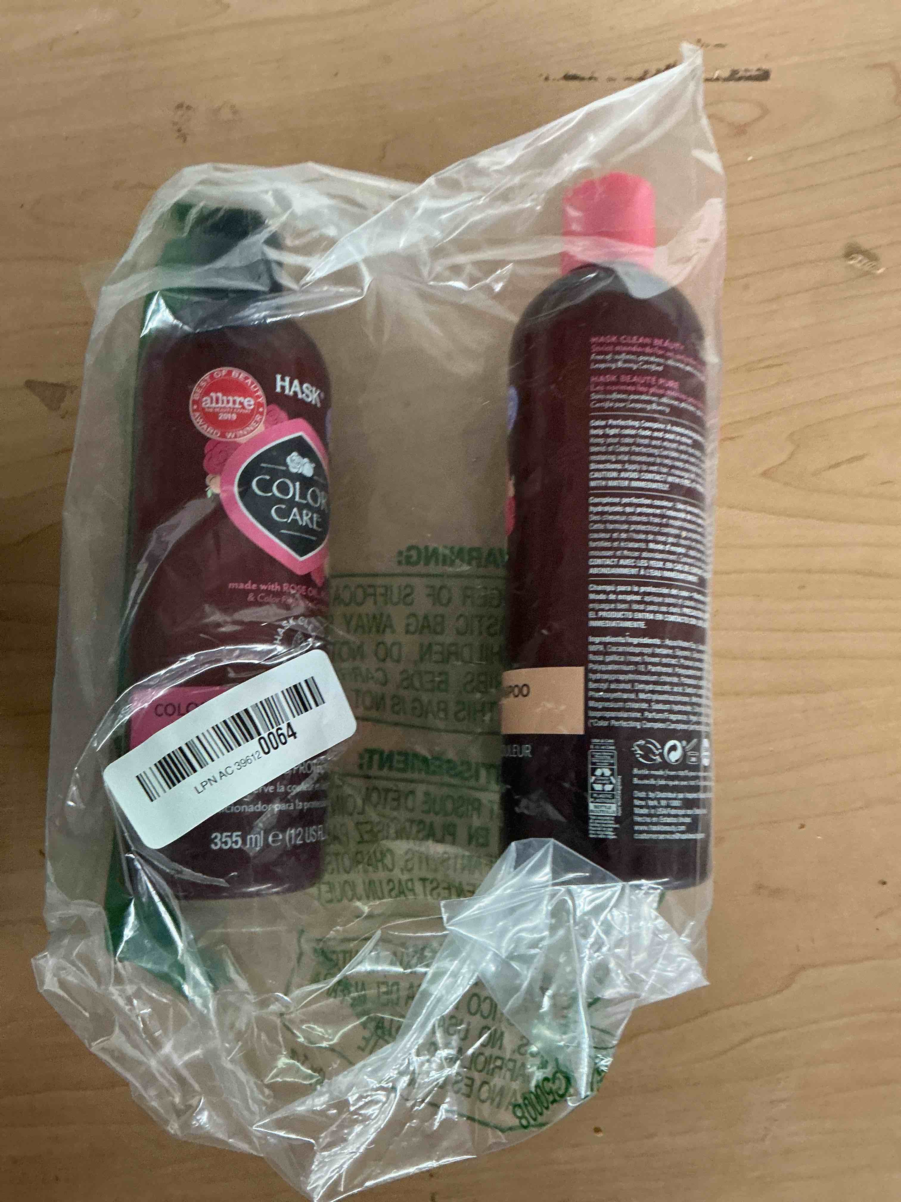 Condition photo showing New/Like New for hask color care color protection shampoo and conditioner - 12 fl oz