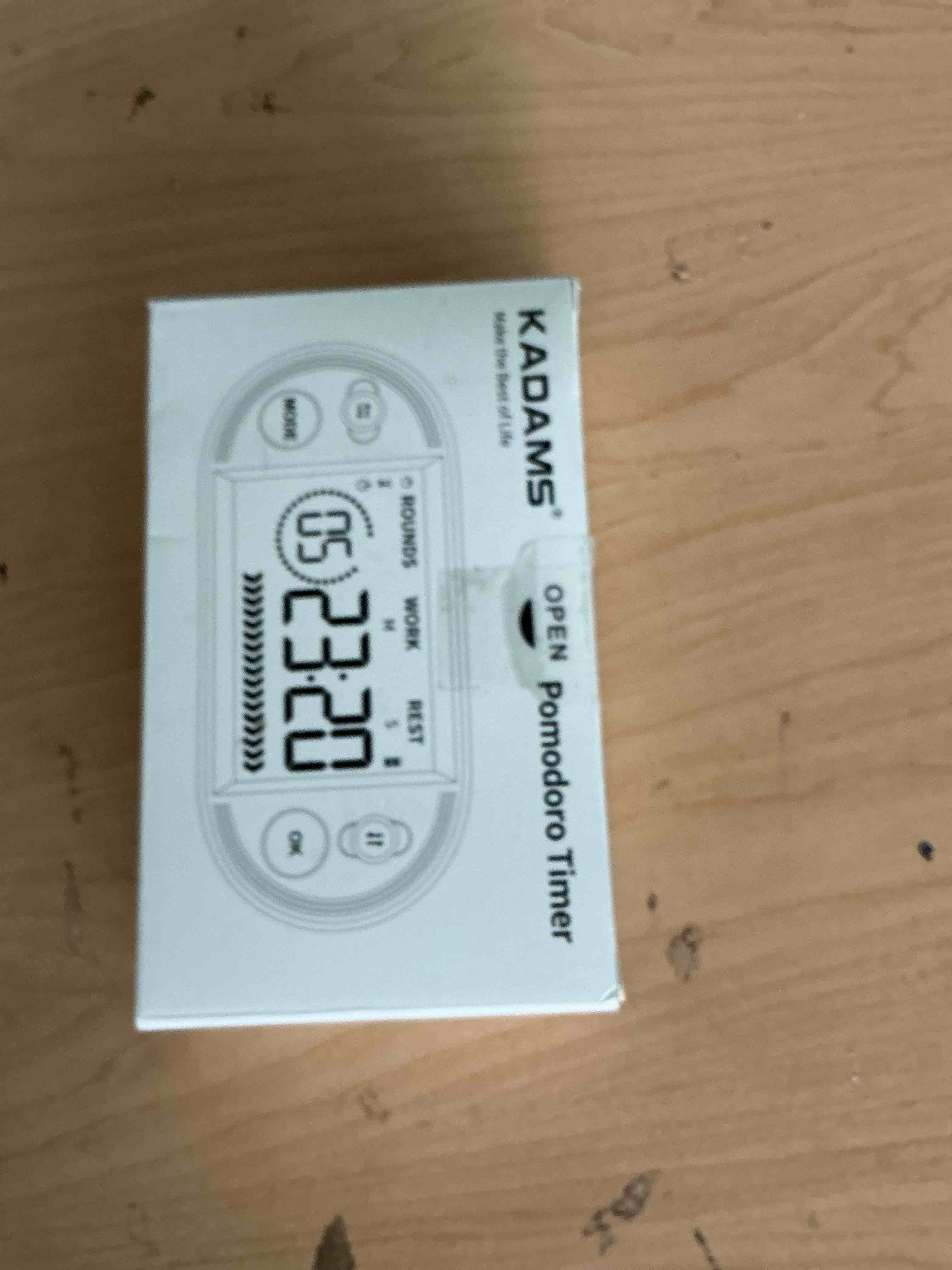 Condition photo showing New/Like New for kadams pomodoro timer, productivity timer with interval countdown study timer for preparing exams, gym timer for workouts, timer for exercise, hiit tabata, timer with magnets stand (red)