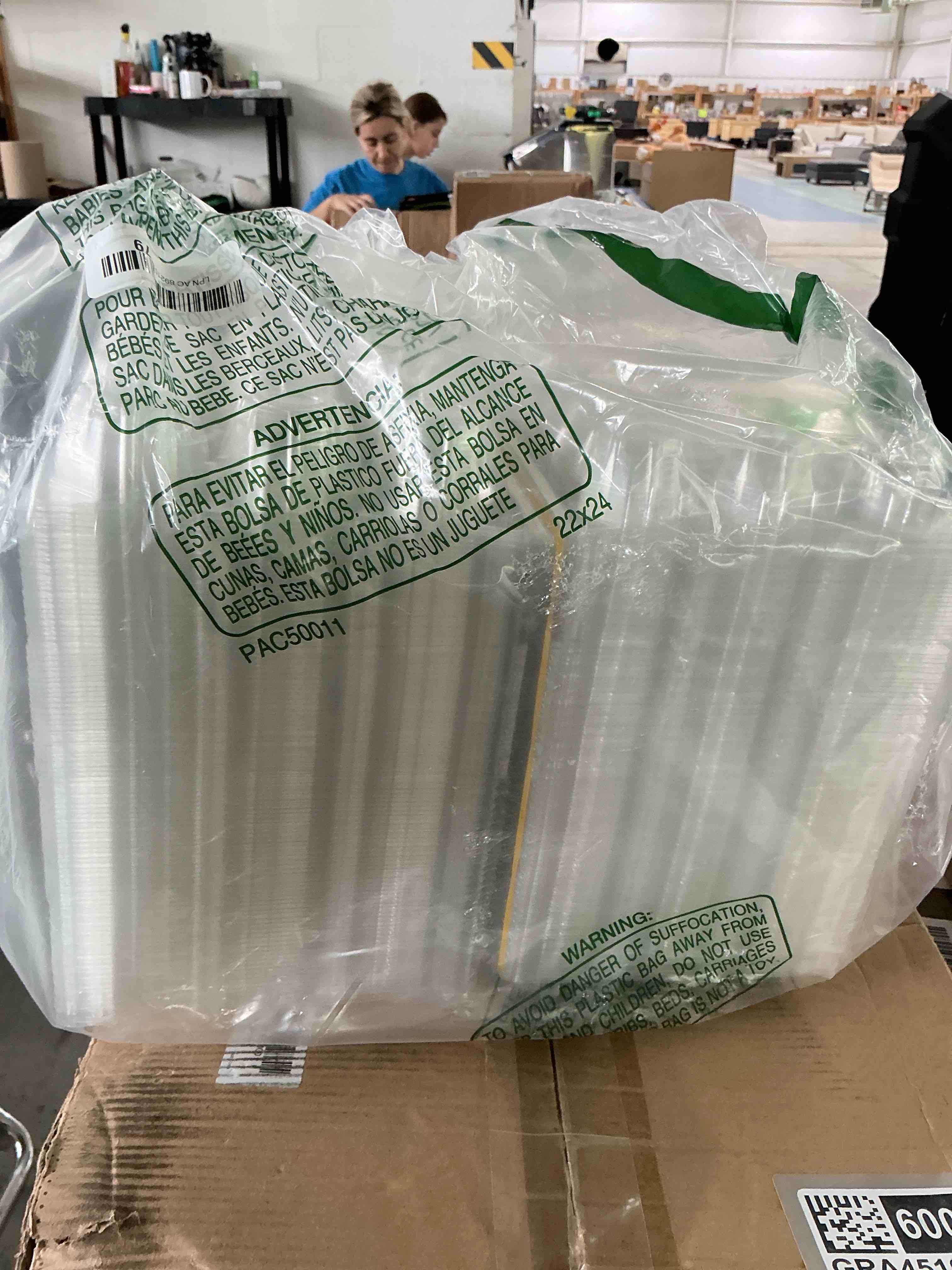 Condition photo showing New/Like New for 100 pack clear plastic egg cartons, reusable stackable egg containers for farm, market & fridge storage, 3×4 grid