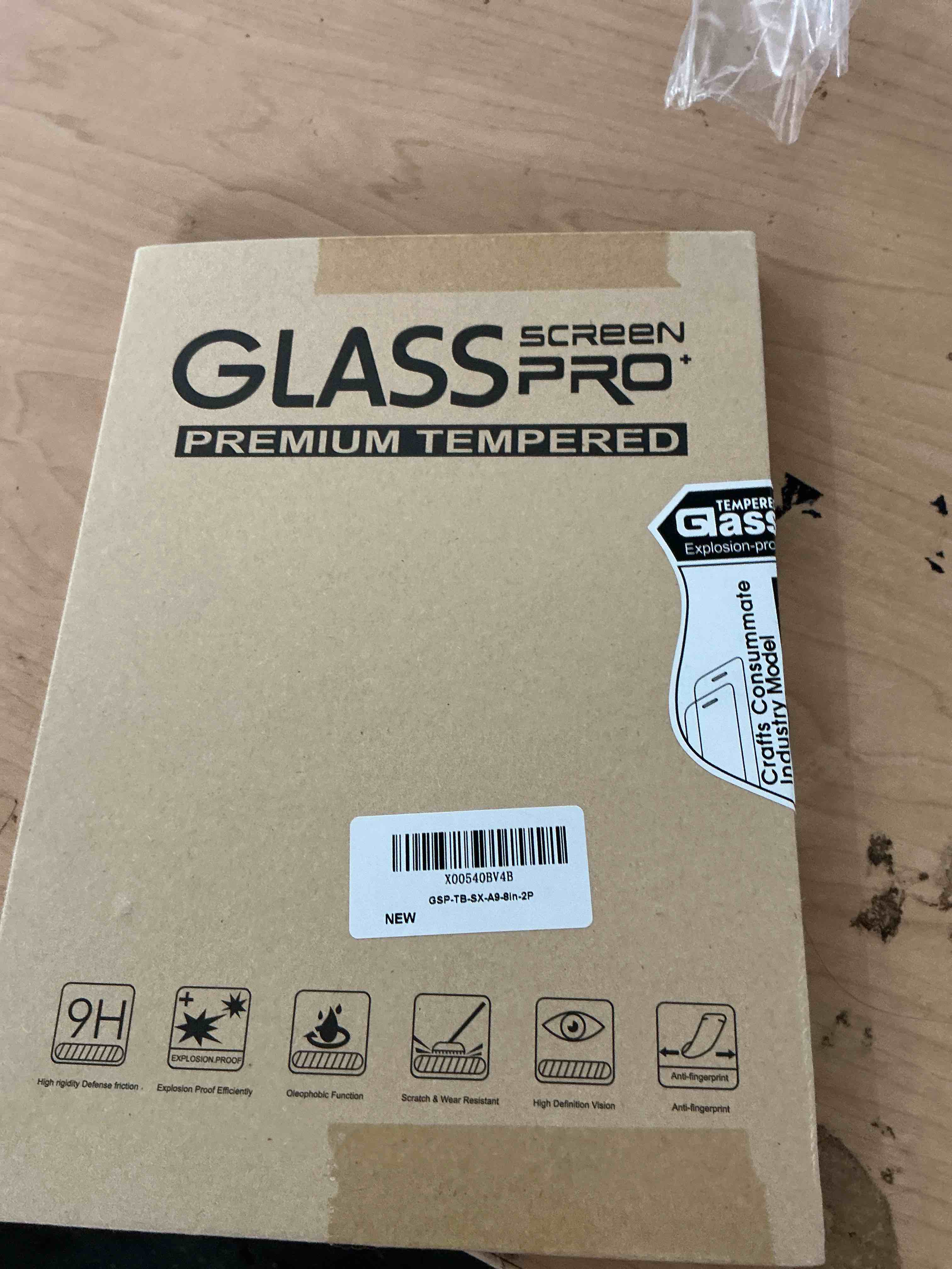 Condition photo showing New/Like New for keanboll 2 pack designed for samsung galaxy tab a9 8.7" tempered glass screen protector, (8.7 inch, sm-x110 / sm-115), ultra clear, 9h hardness, scratch resistant