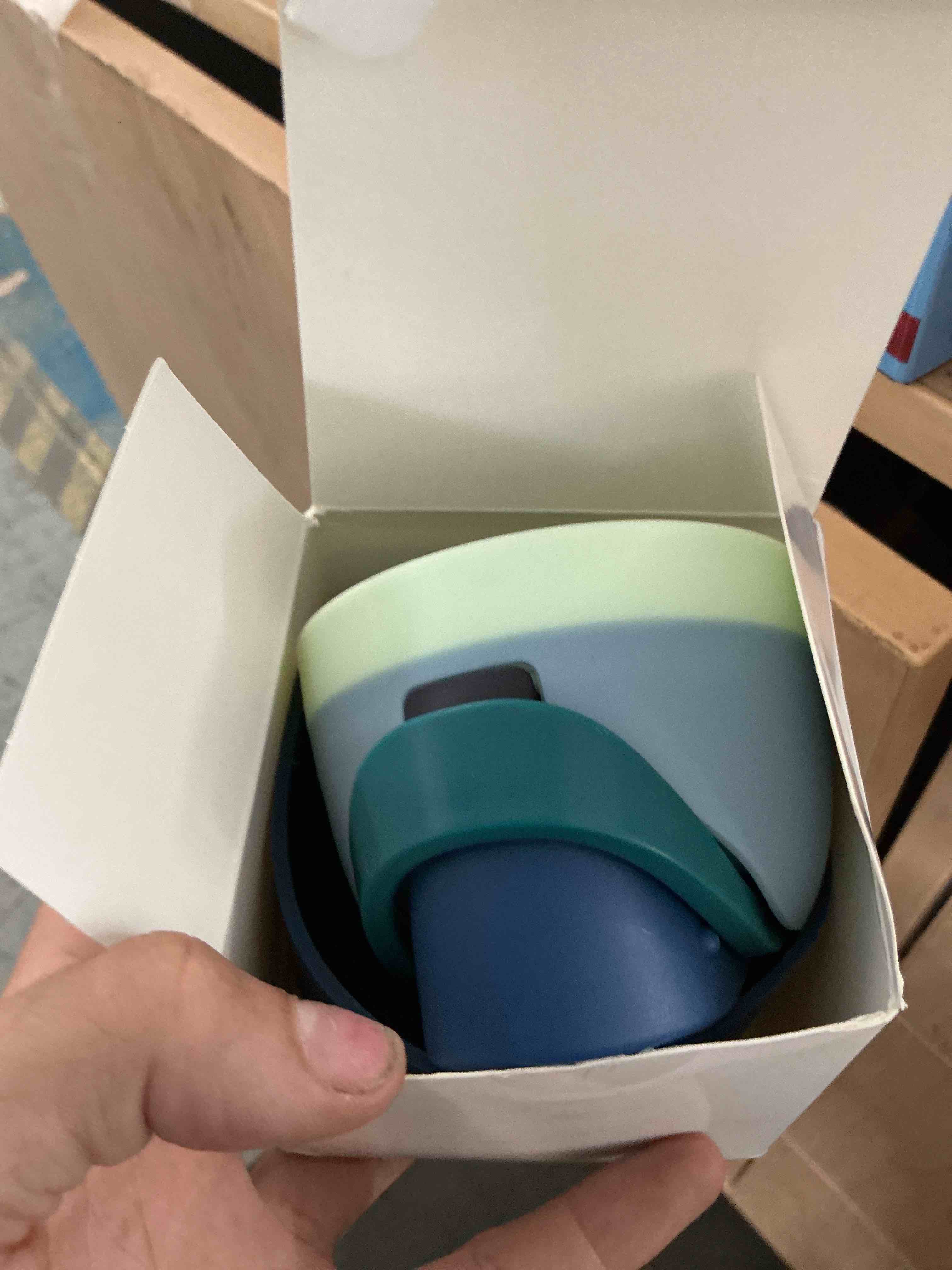 Condition photo showing New/Like New for replacement lid for owala freesip, compatible with owala cup 16oz 24oz 32oz 40oz, one button water bottle top lid replacement accessory and straws, leakproof, bpa-free (fog green)