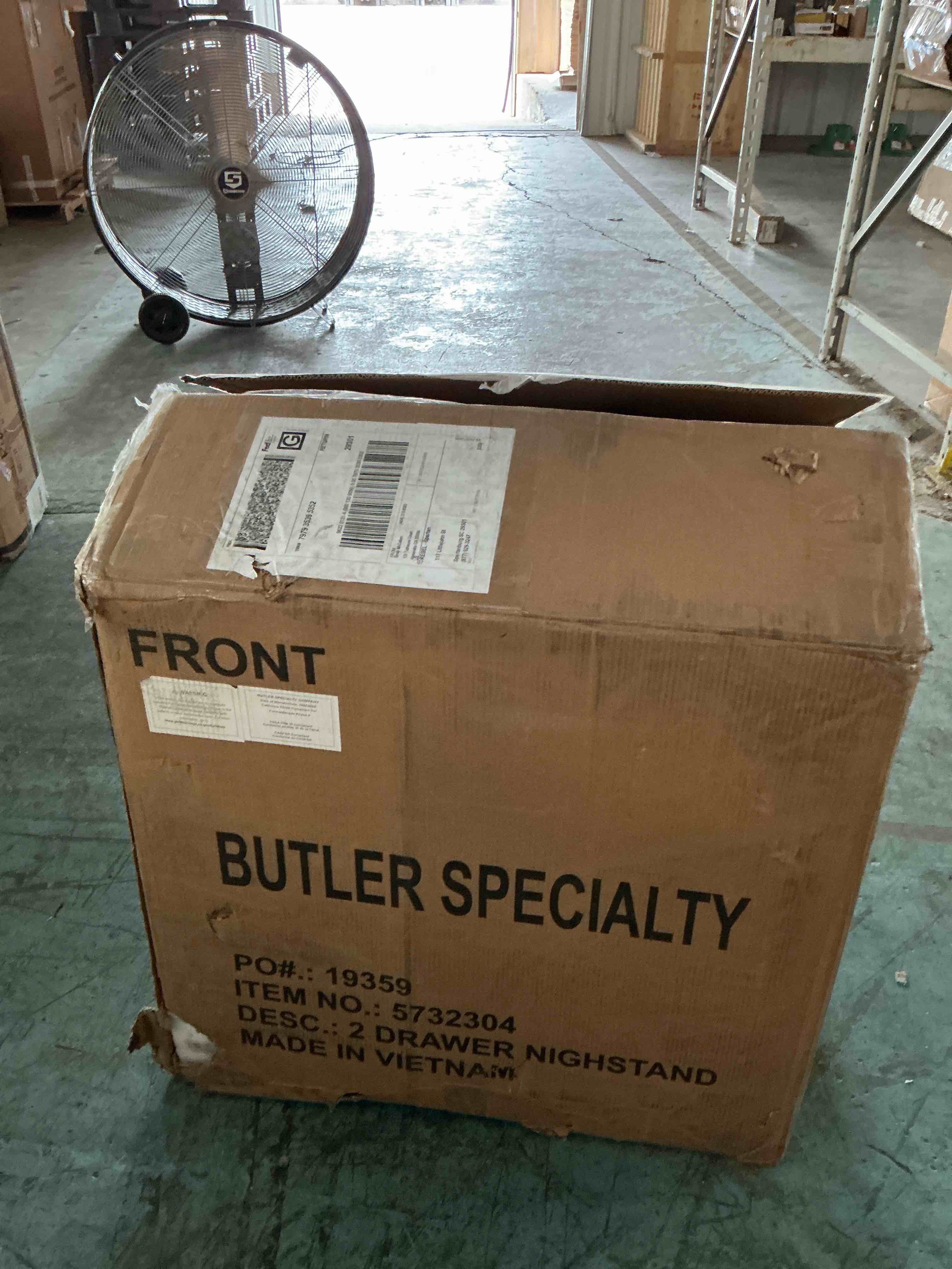 Condition photo showing Good Condition for nora 28 inch night stand by butler specialty company nora 28 inch night stand by butler specialty company