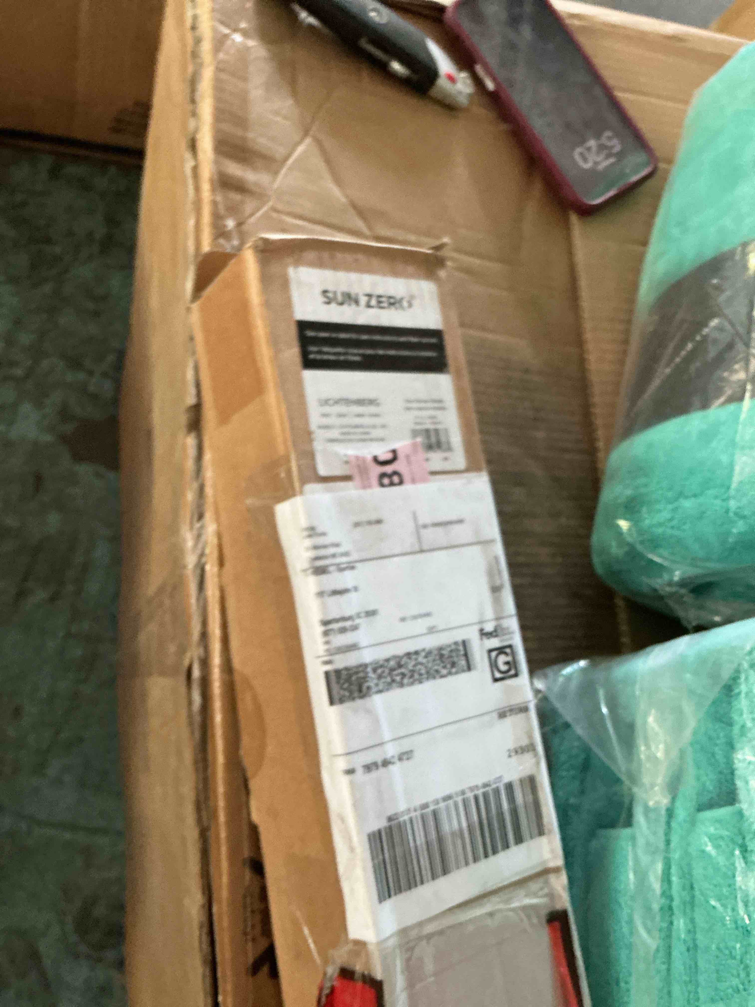 Condition photo showing New/Like New for somerton cordless linen 100% blackout textured fabric roman shade 27 in. w x 64 in. l