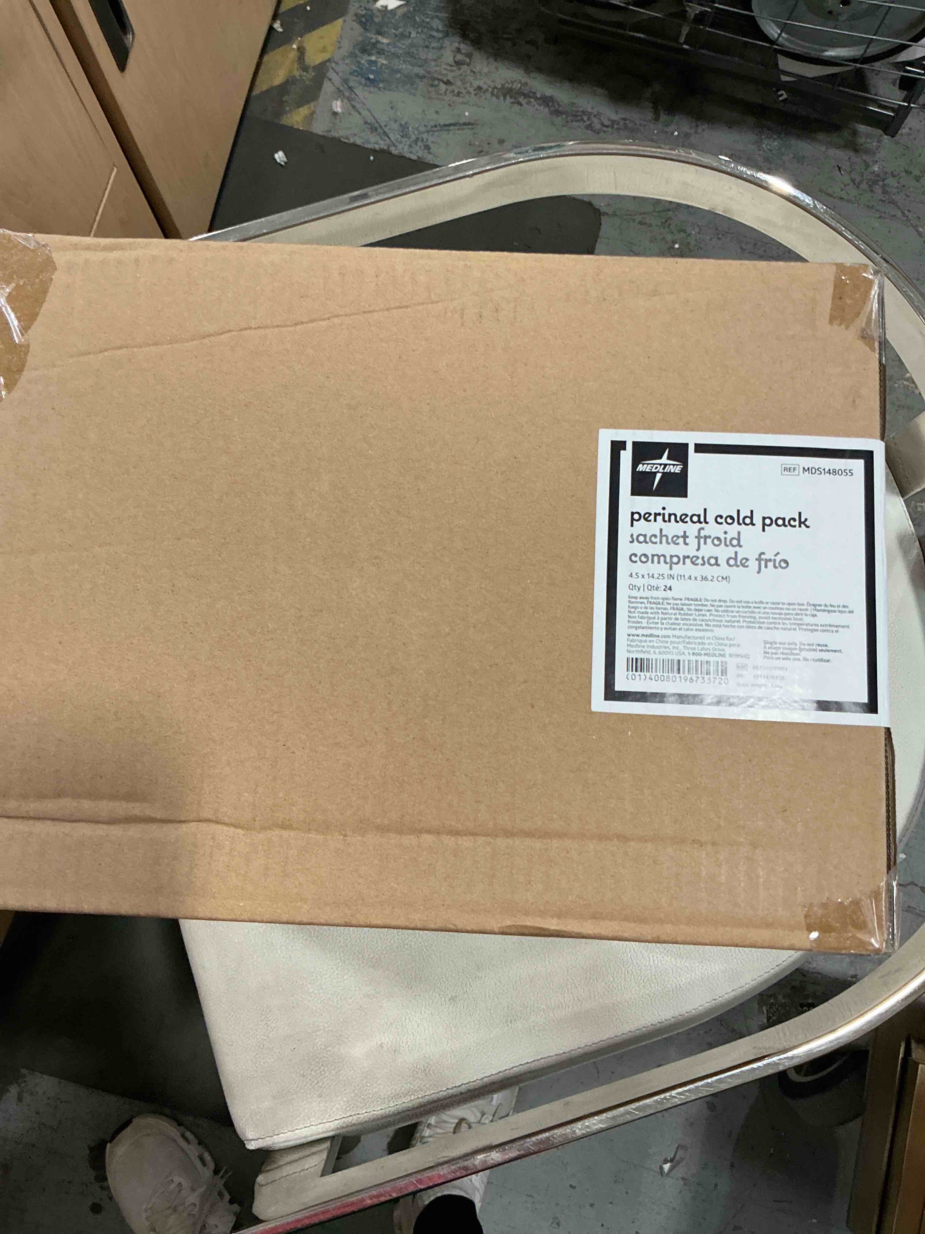 Condition photo showing New/Like New for medline premium perineal cold packs for postpartum care with adhesive strip (24 count) each absorbent pad is 4.5" x 14.25" perfect for your after delivery postpartum essentials kit deluxe - with adhesive strip
