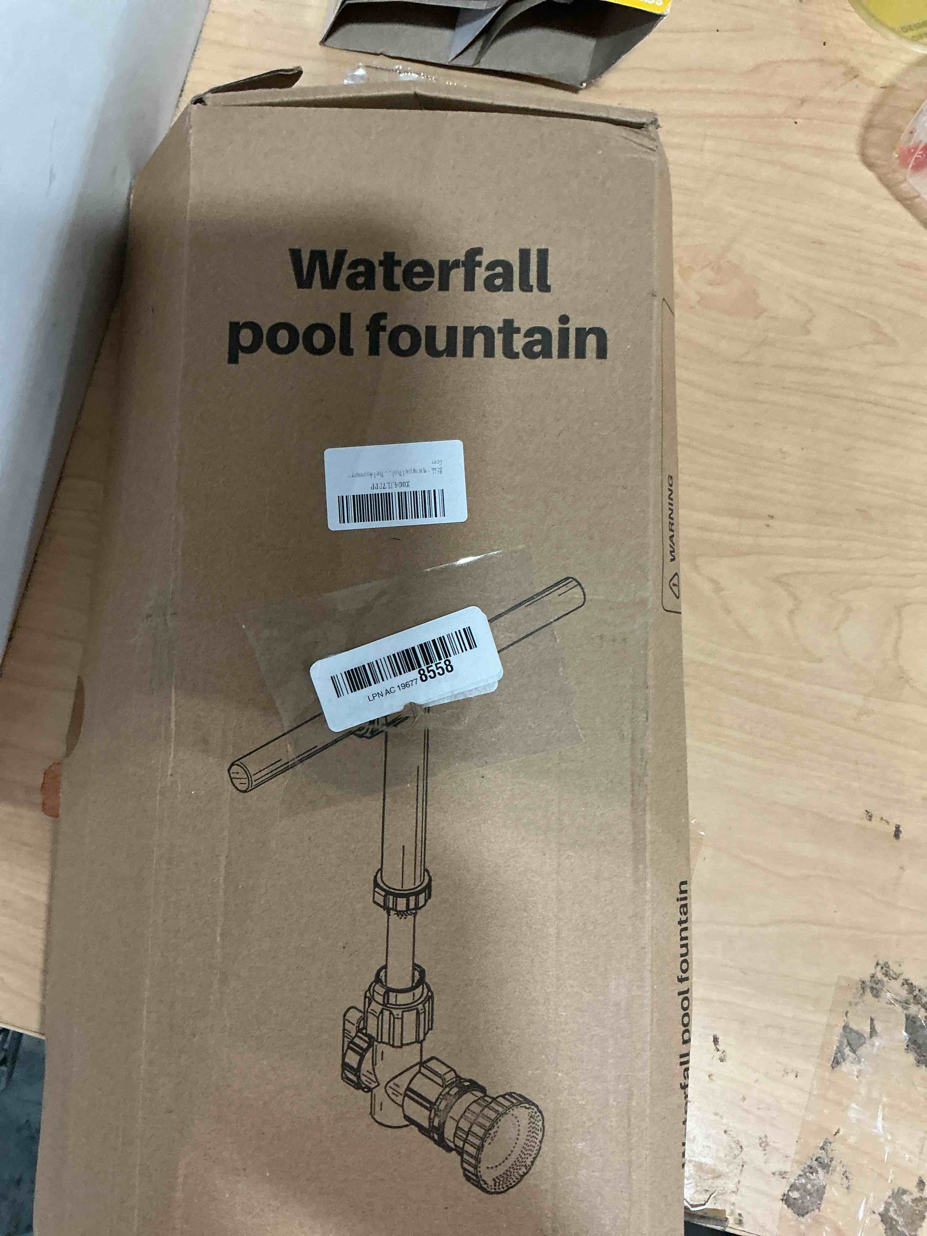 Condition photo showing New/Like New for dual spray pool fountain for above and in-ground pools, 2025 upgrade retractable height 360° adjustable adjustable waterfall sprinkler fountain high-pressure for swimming pool spa cooling, grey