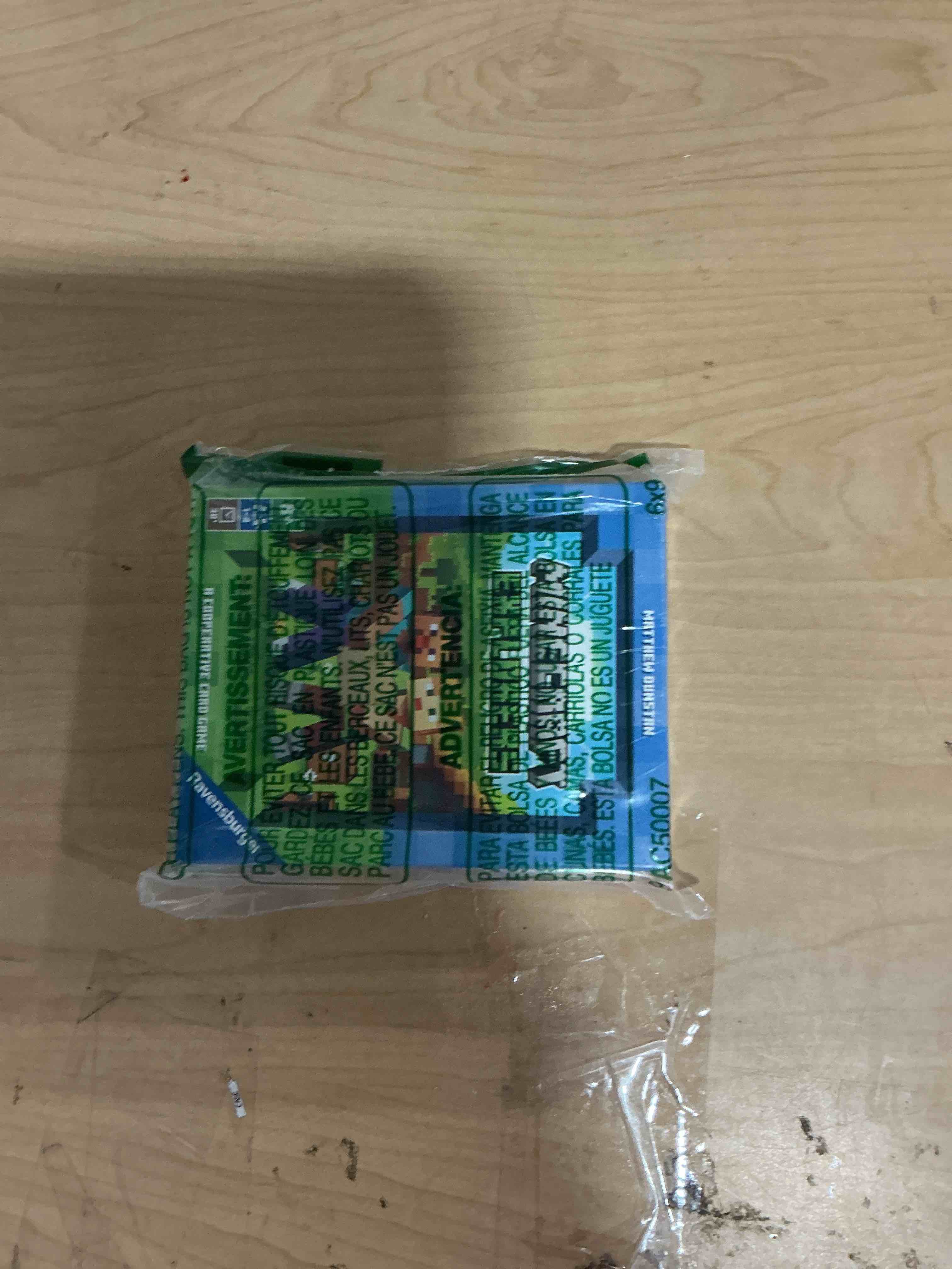 Condition photo showing New/Like New for ravensburger minecraft explorers card game