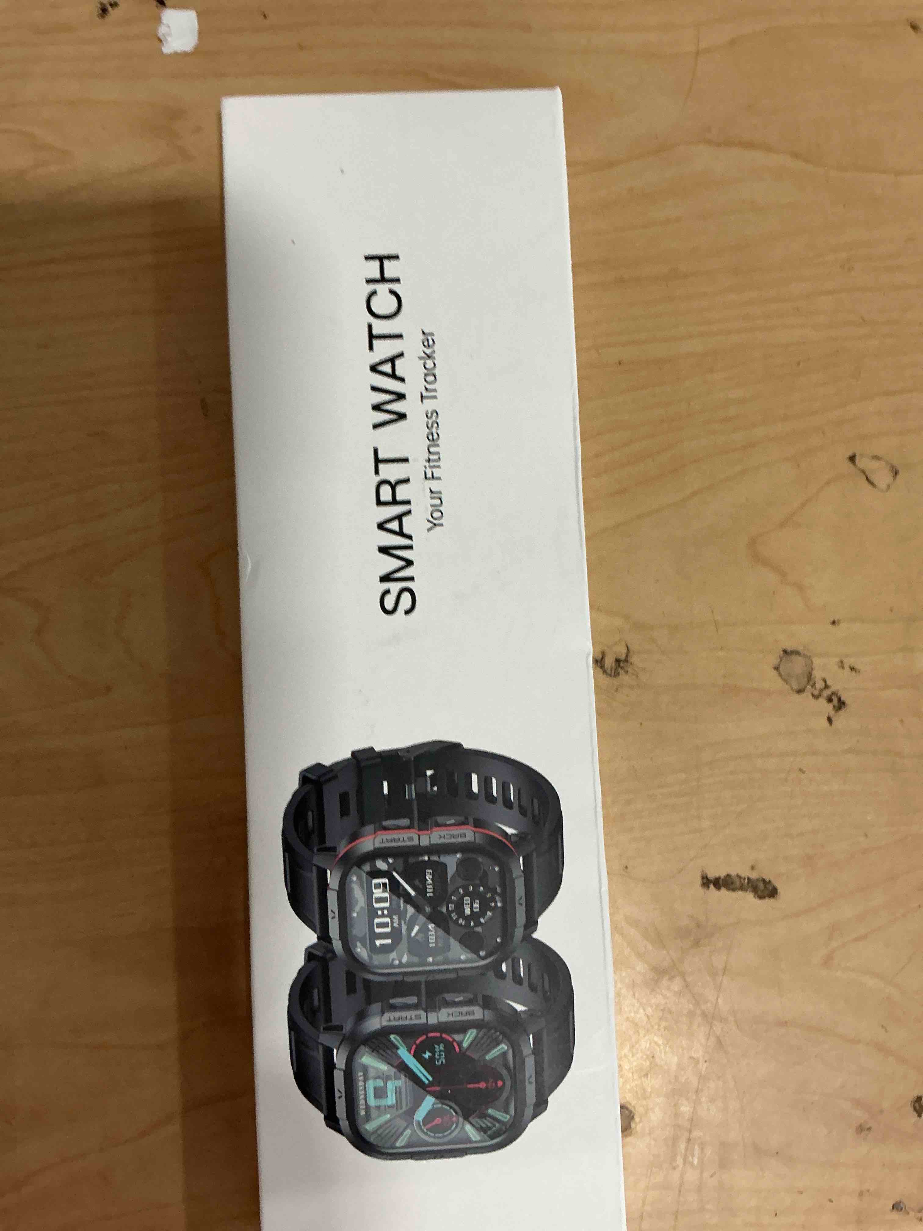 Condition photo showing New/Like New for smart watch for men fitness tracker: waterproof military digital mens watches make answer call smartwatch android phone iphone samsung compatible step pedometer running sleep spo2 heart rate monitor black