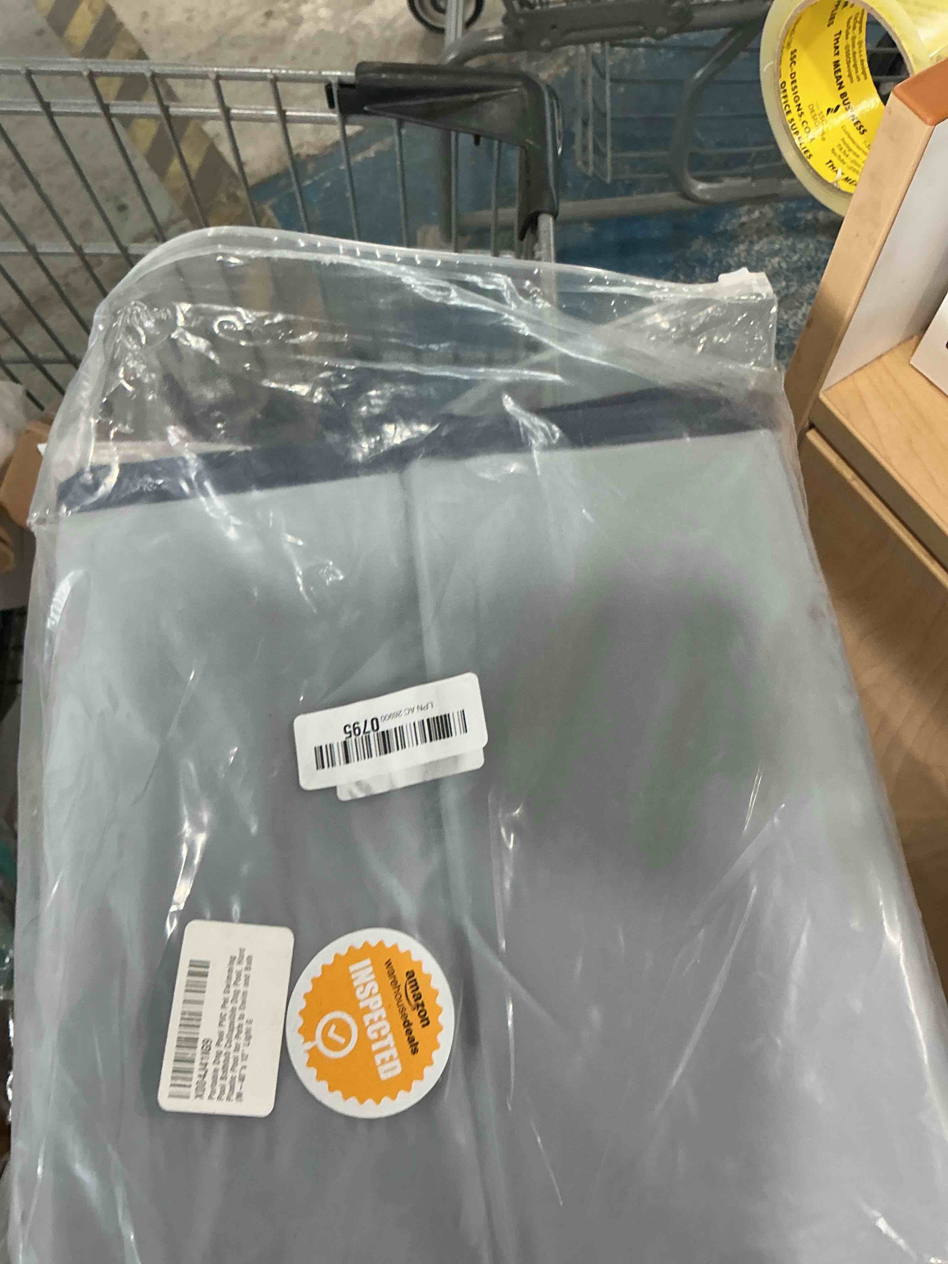 Condition photo showing New/Like New for portable dog pool pvc pet swimming pool bathtub collapsible dog pool, hard plastic pool for pets to swim and bath (m-40"x 12" light grey) m-40" x 12" light grey