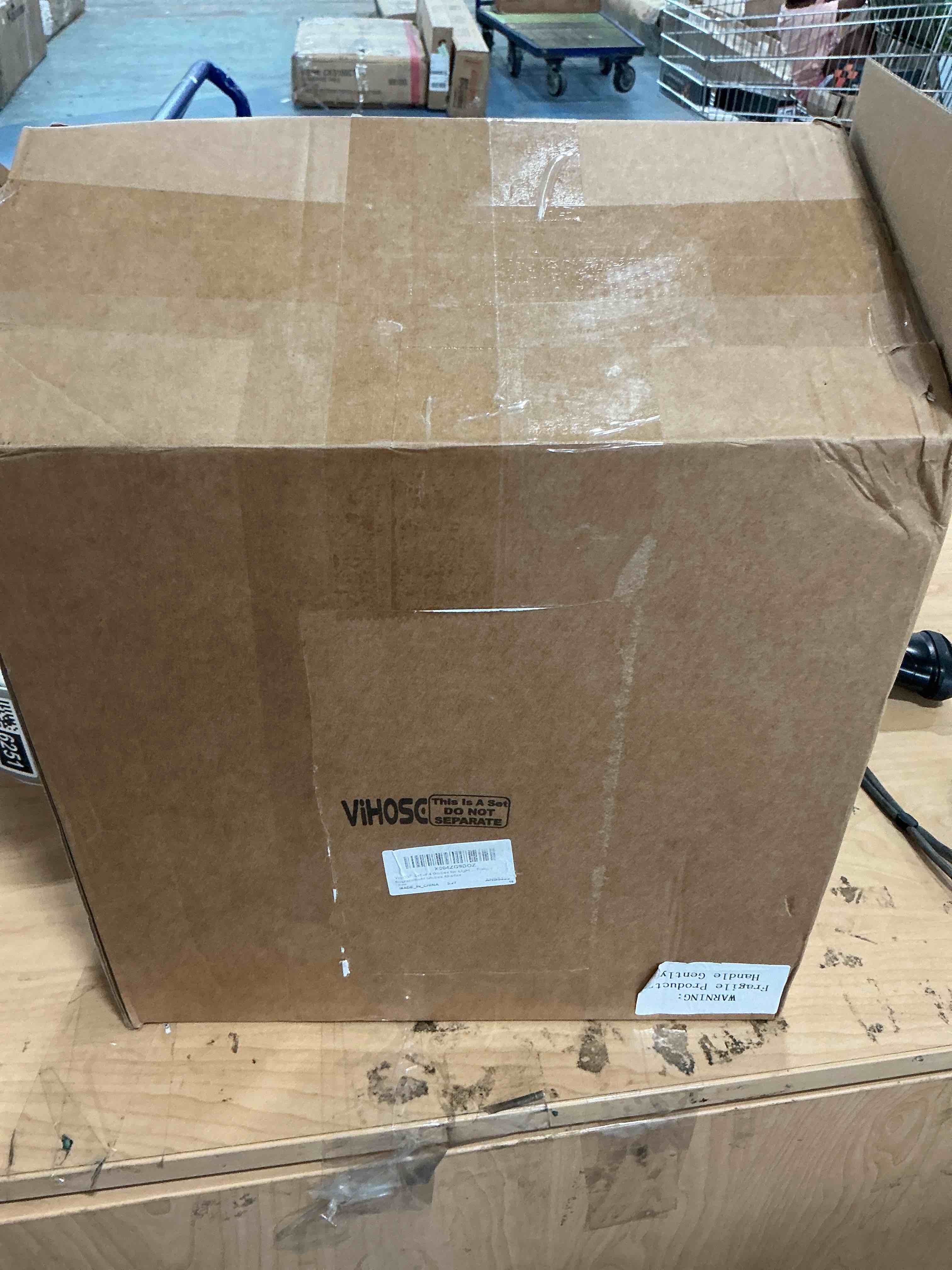 Condition photo showing New/Like New for vihose set of 4 globes for light fixtures 6 inch milky white glass ceiling fan bulb light covers replacement globe lamp shade 2.67 inch fitter opening fixture replacement globes shades