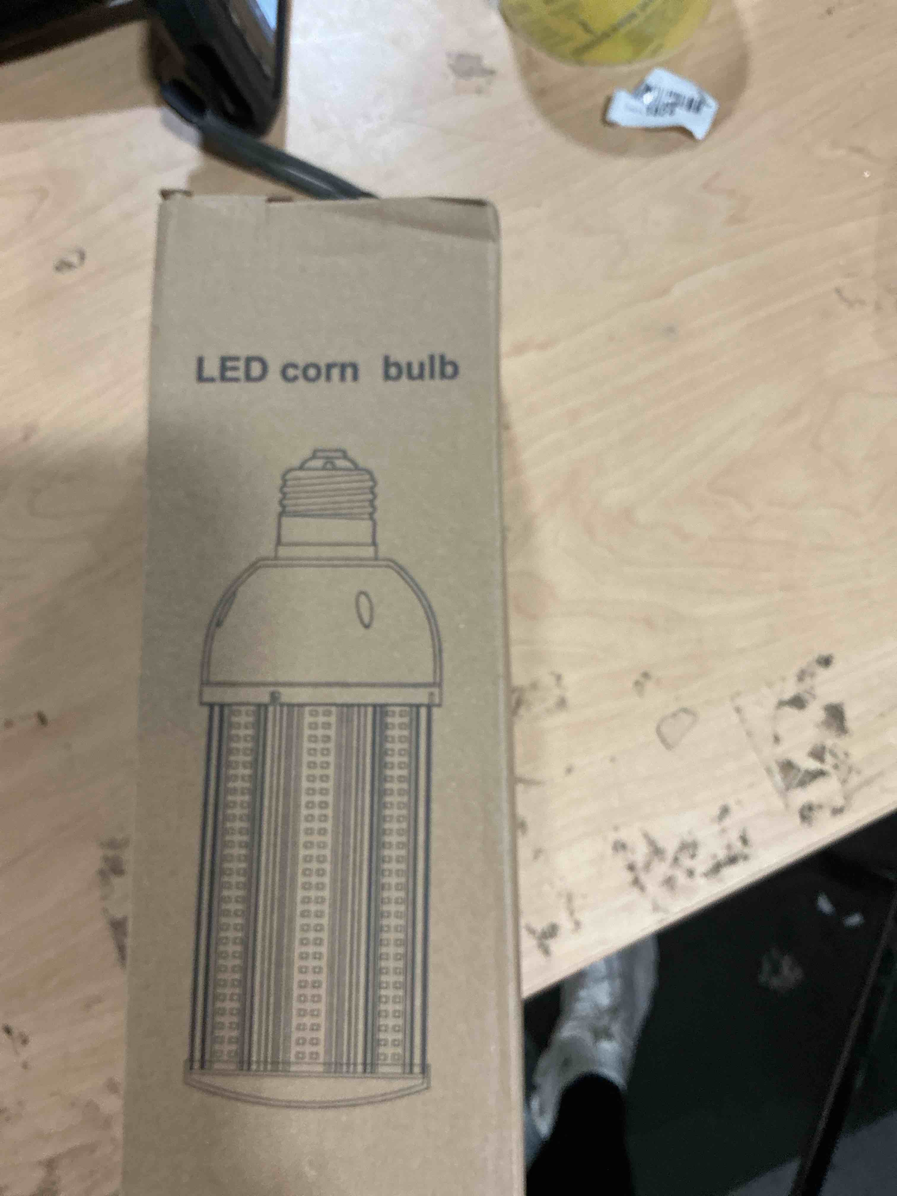 Condition photo showing New/Like New for 100wled corn bulb, e26 base with e39 adapter, 5000k 15000lm led light bulb for garage warehouse workshop barn (100watts)