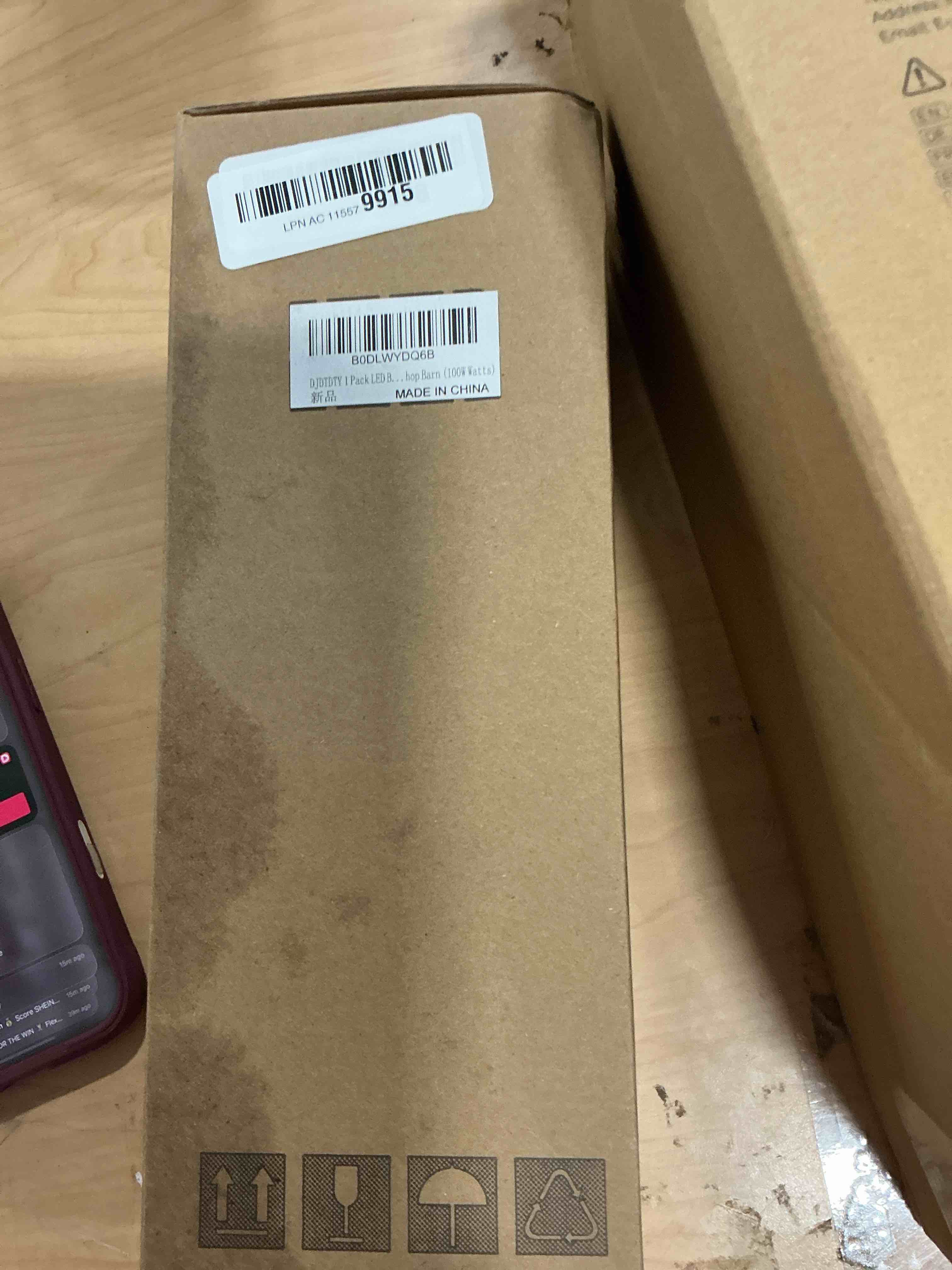 Condition photo showing New/Like New for 100wled corn bulb, e26 base with e39 adapter, 5000k 15000lm led light bulb for garage warehouse workshop barn (100watts)