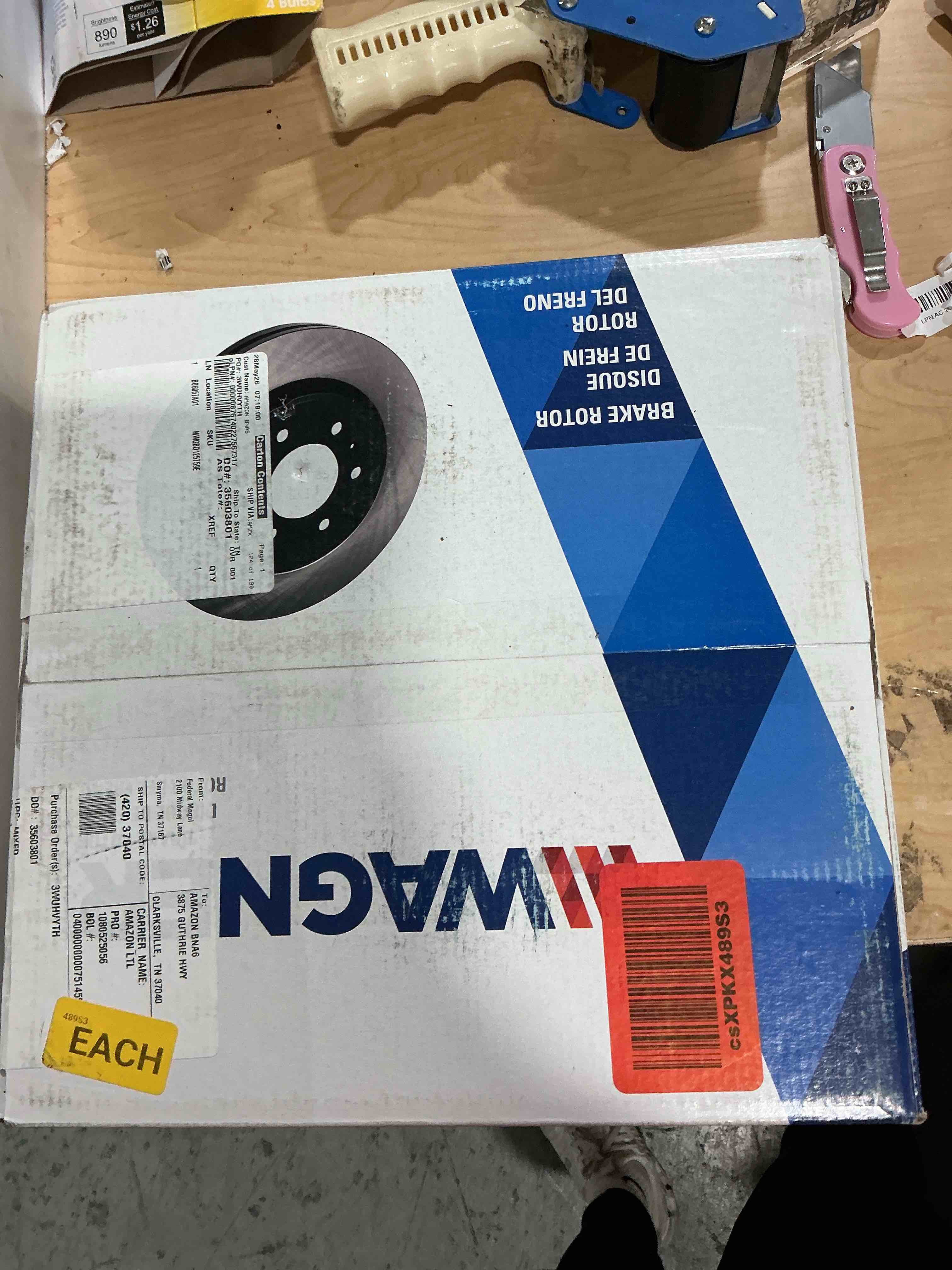 Condition photo showing Good Condition for wagner brake bd125759e disc brake rotor