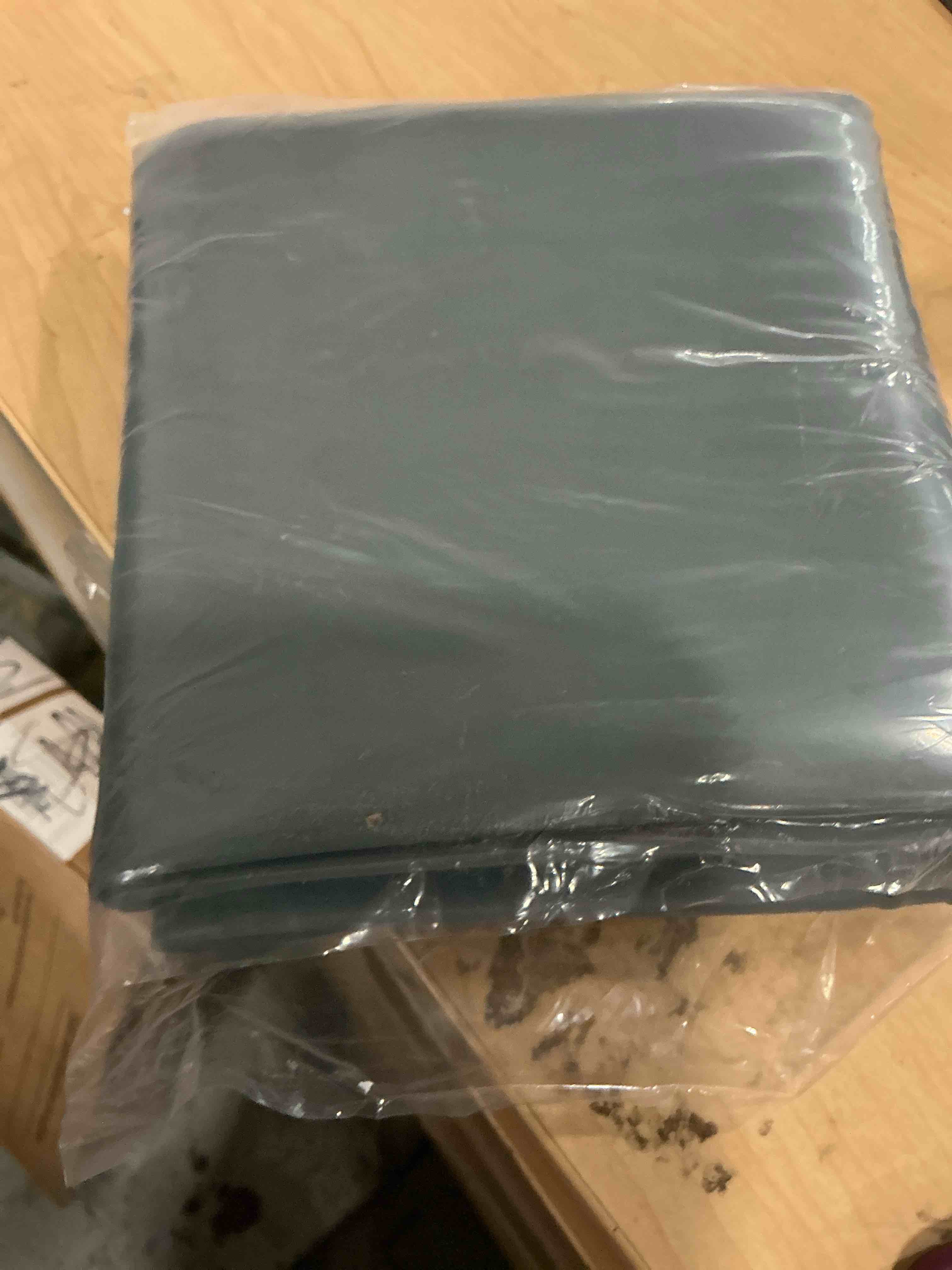 Condition photo showing New/Like New for urmona waterproof silicone under sink mat 31'' x 22'' shelf liner for kitchen and bathroom, cabinet and counter protector, storage and organizers, litter mat, pet cat puppy essentials(dark grey) dark grey 22"w x 31"l