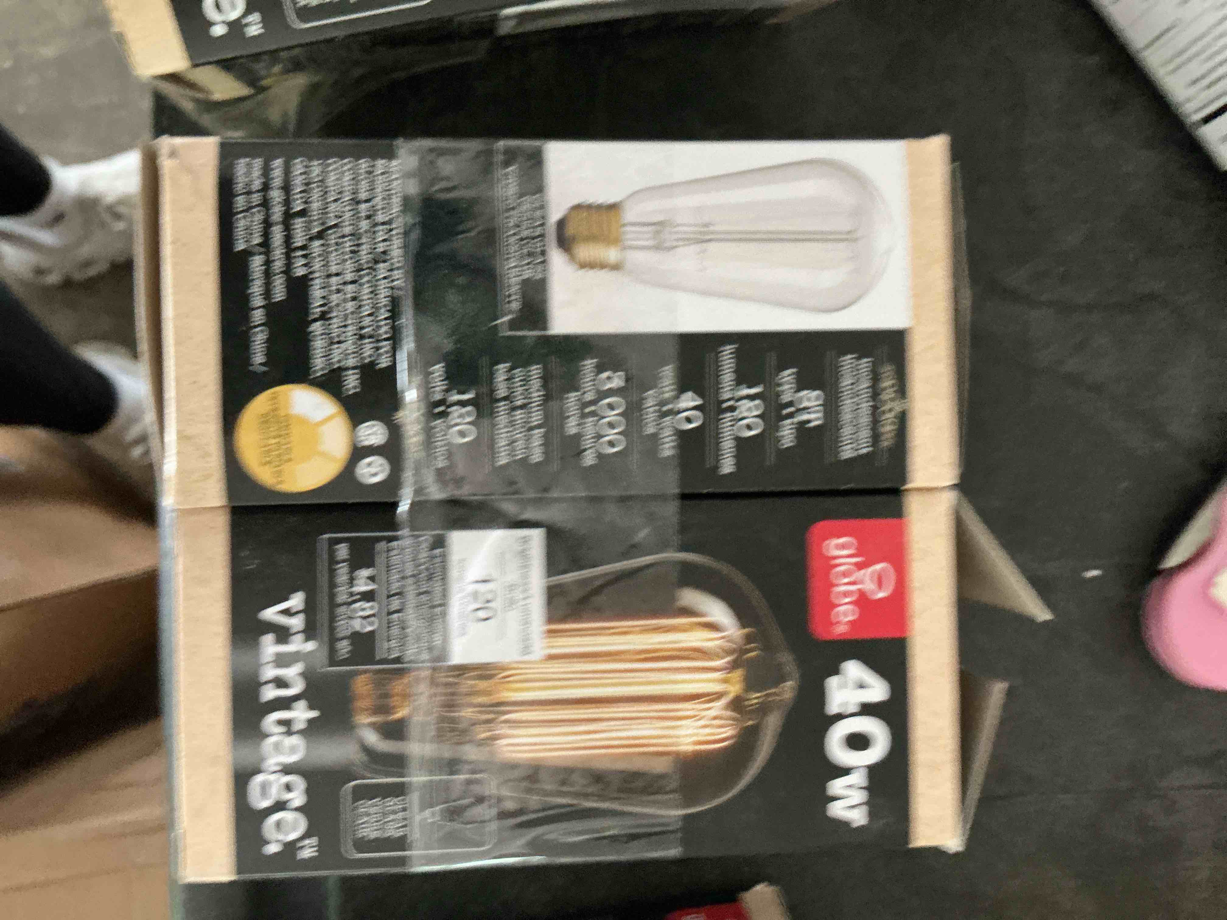 Condition photo showing New/Like New for innova vintage edison (2700k) s60 squirrel cage incandescent filament light bulb 2