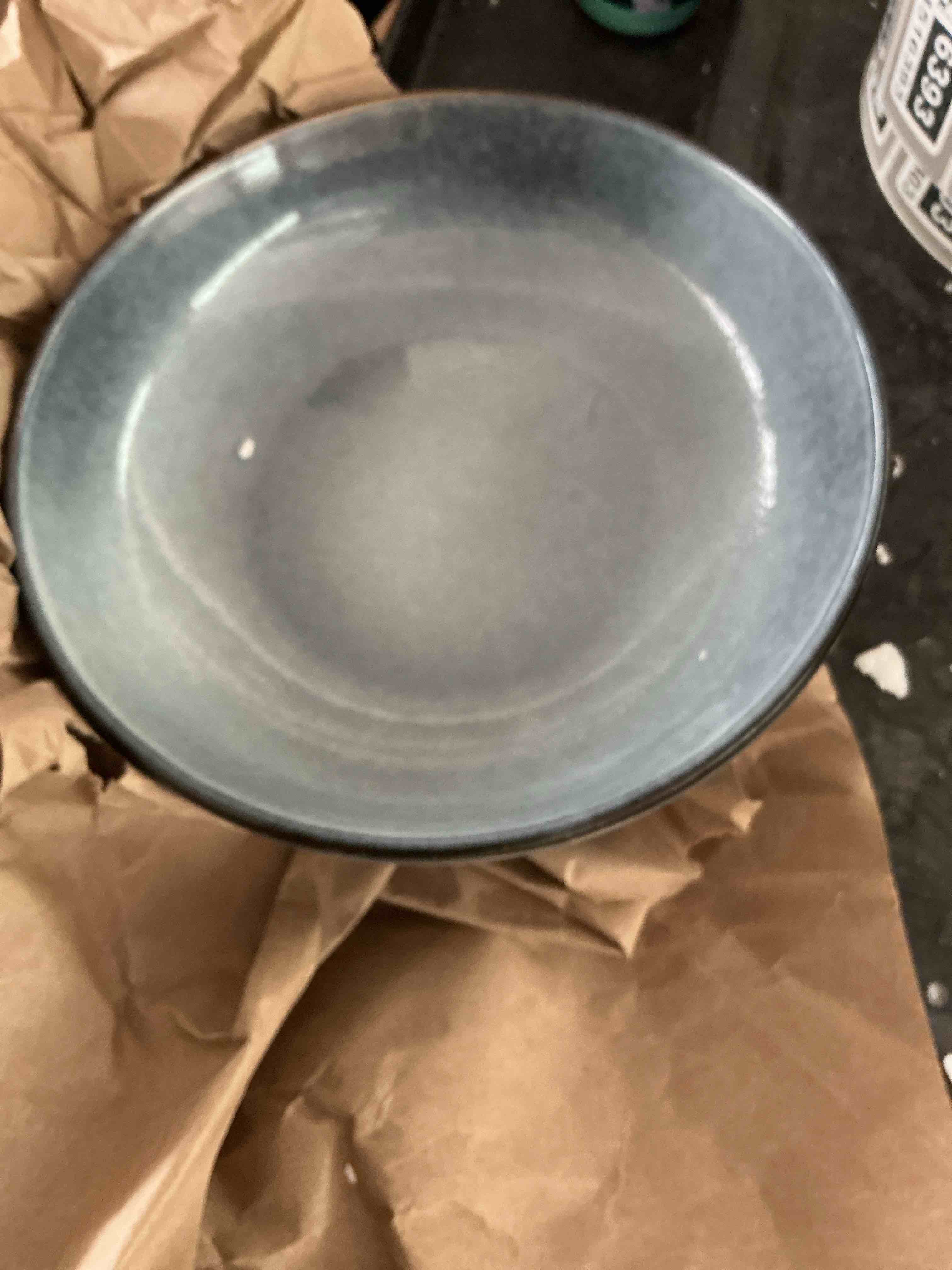 Condition photo showing New/Like New for famiware ocean pasta bowls set of 2 round 8.5" serving bowl, blue