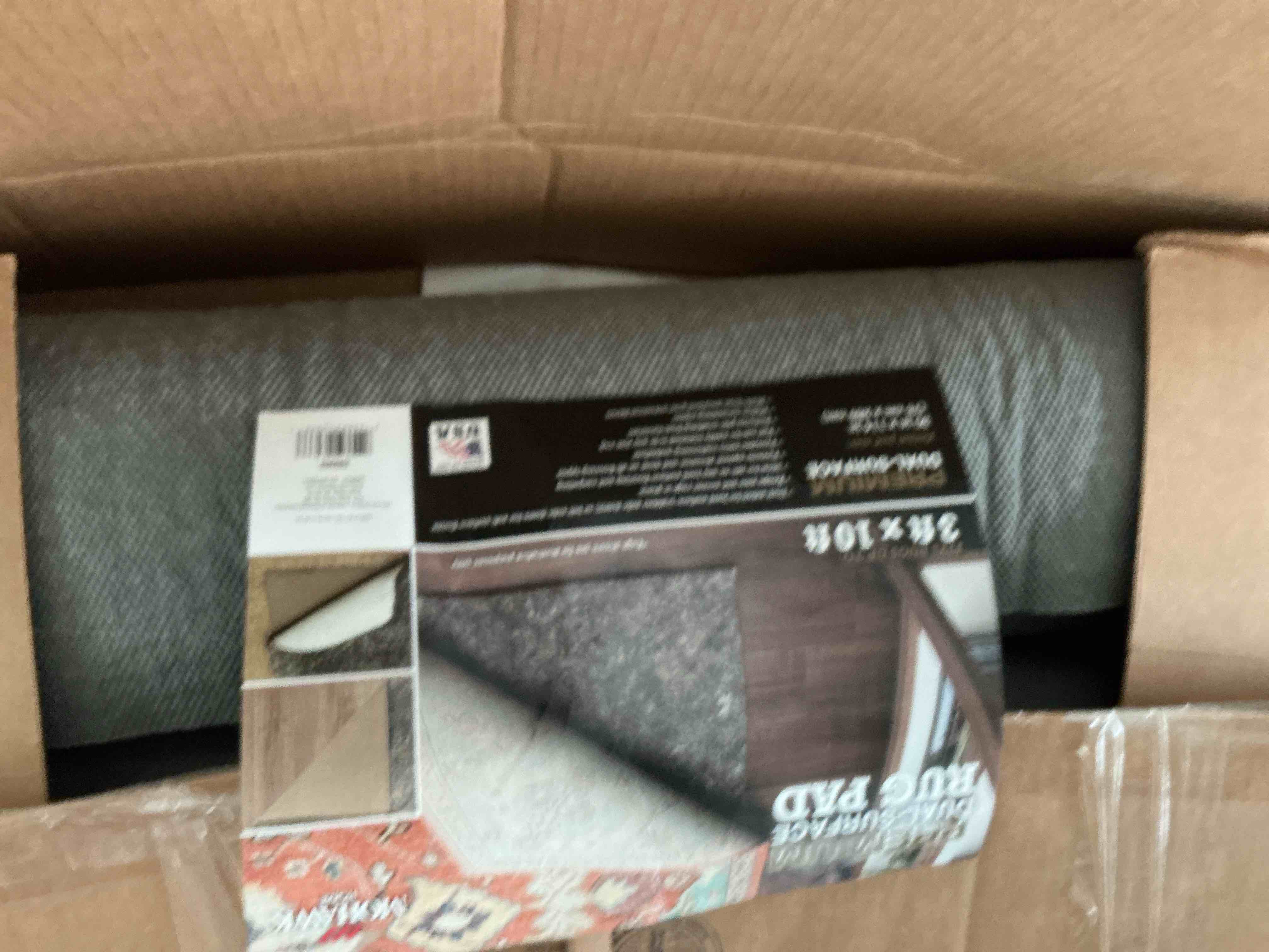 Condition photo showing New/Like New for mohawk home 2' 6" x 9' 6" non slip rug pad gripper 1/4 thick dual surface felt + rubber gripper - safe for all floors 1/4 inch dual surface rug pad 9'6" x 2'6" (rectangular)