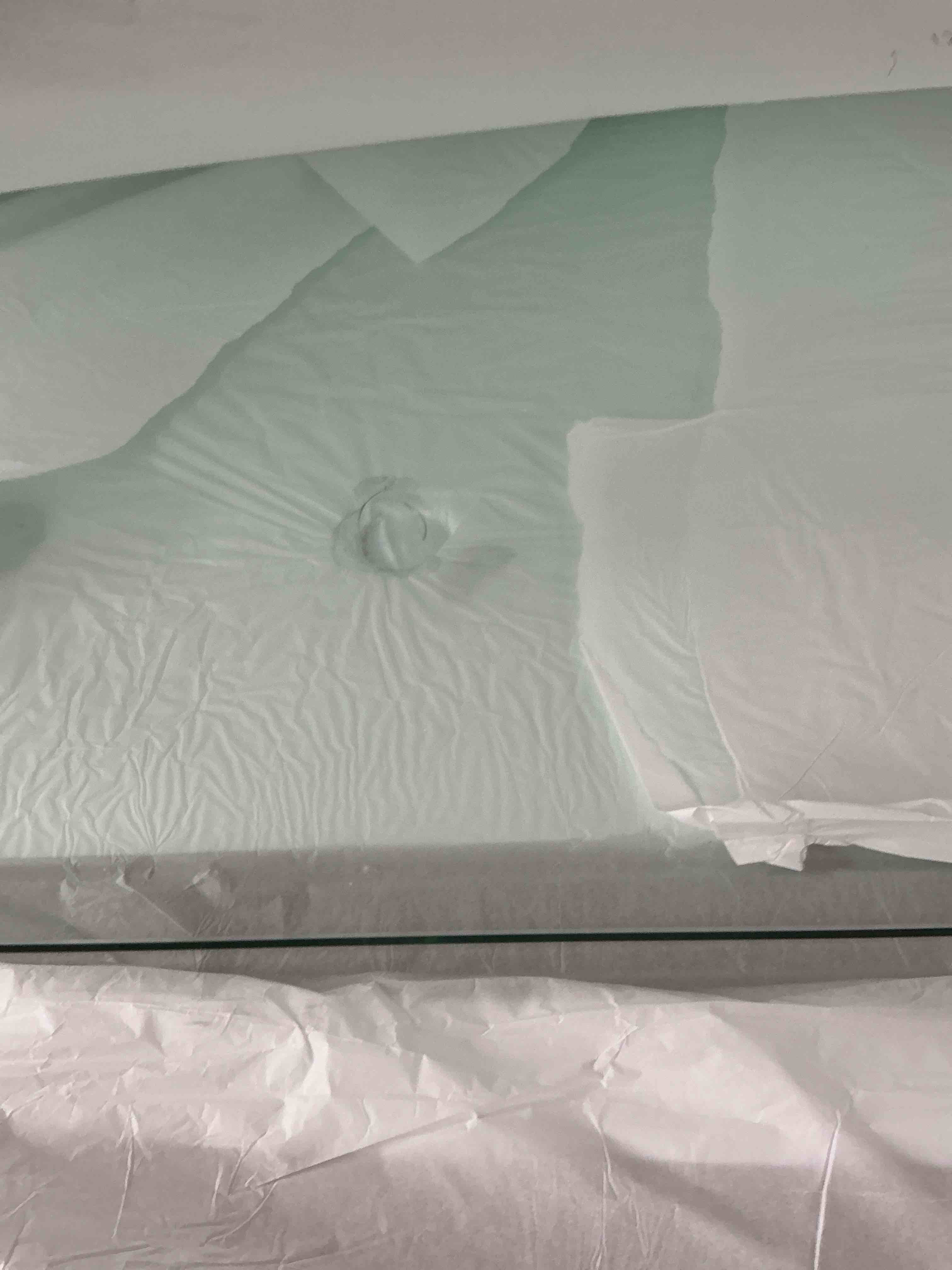 Condition photo showing New/Like New for spancraft rectangle tempered glass table top thick flat polish edge and touch corners