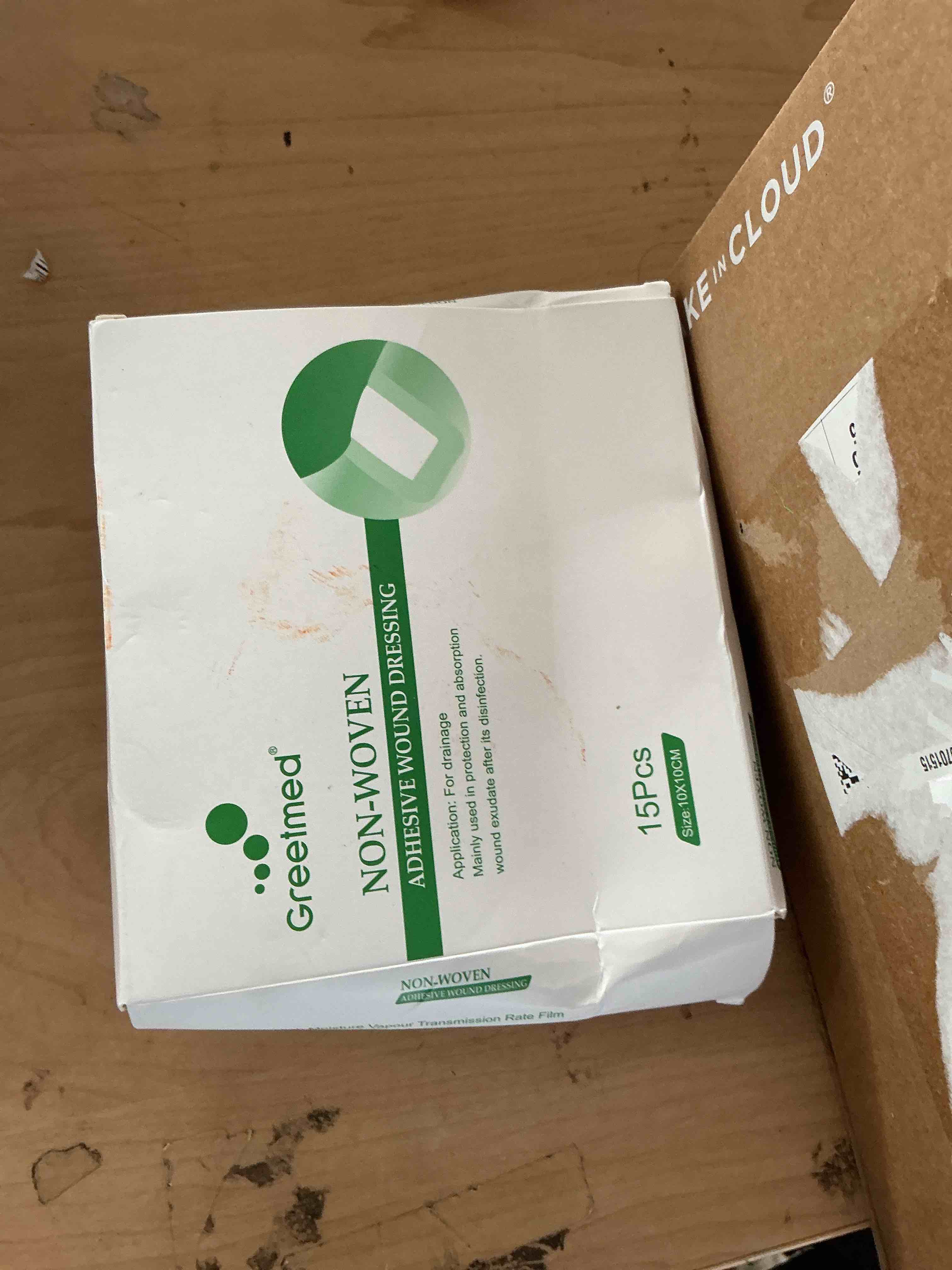 Condition photo showing New/Like New for split drain adhesive bandages 4" x 4", 20pcs pd catheter feeding tube pads g tube covers foley tubing stabilization device, peritoneal dialysis accessories catheter patch supplies