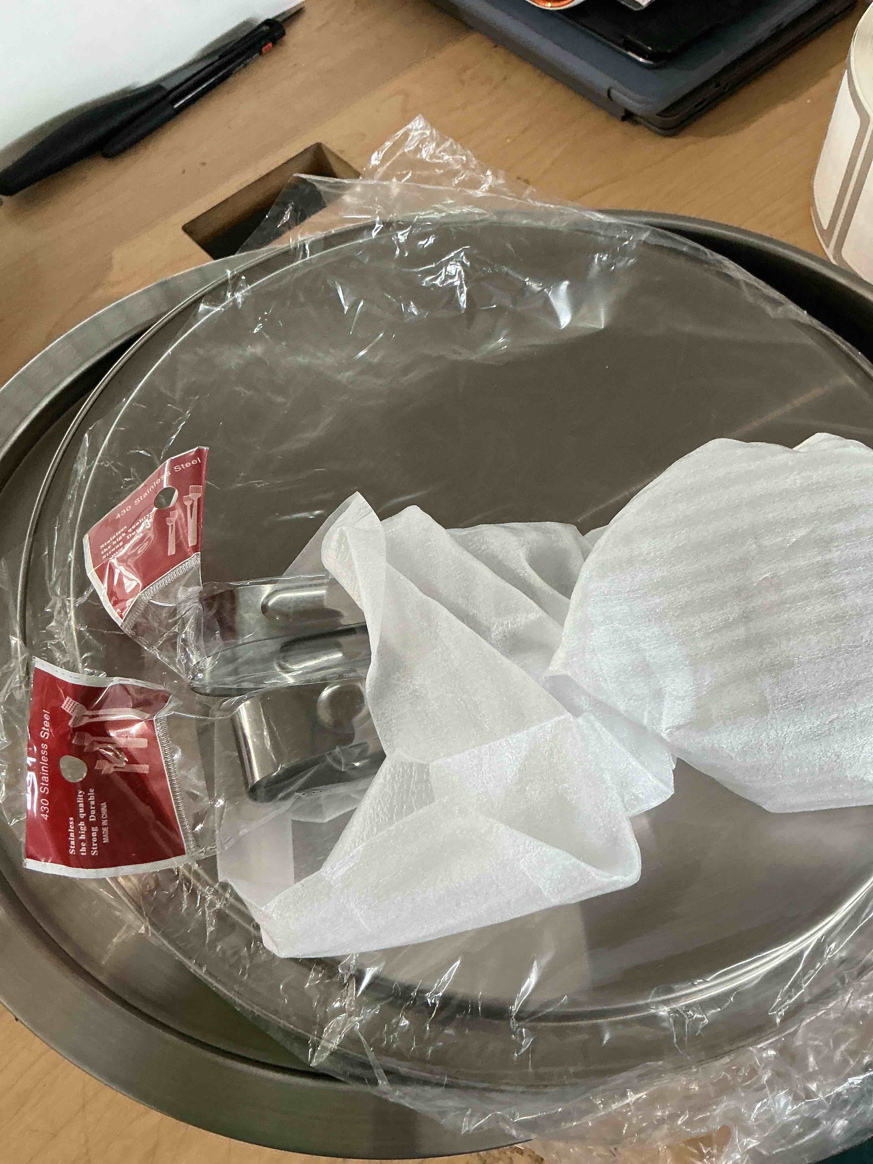 Condition photo showing New/Like New for 2-set 12 inch shrimp cocktail serving dish with ice tray, cold chilled serving trays, cooling platter charcuterie board for appetizer oyster salad buffet parties, dishwasher safe, stainless steel