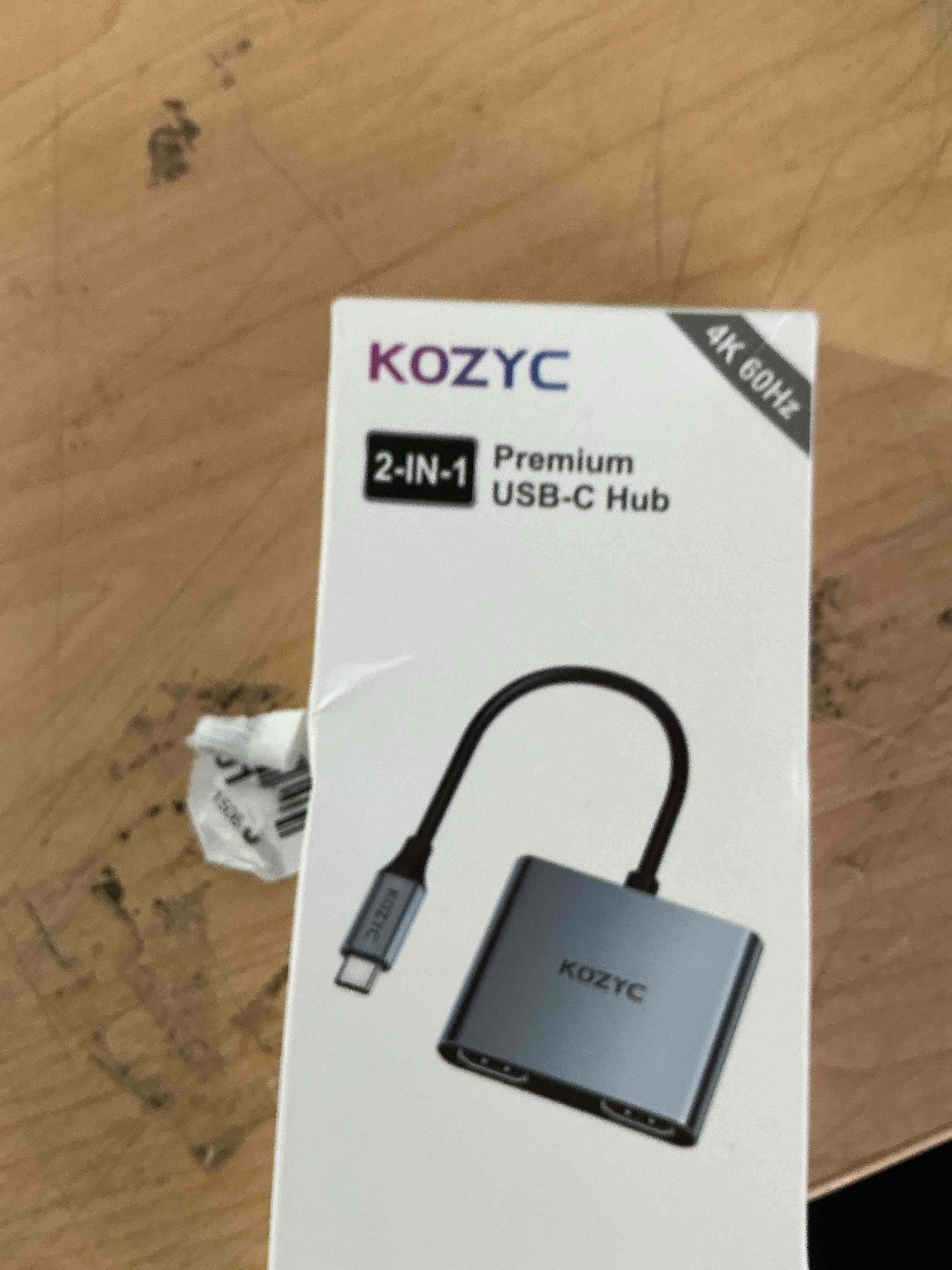 Condition photo showing New/Like New for usb c to dual hdmi adapter 4k@30hz, kozyc usb c hub multiport adapter with 2xhdmi, usb 3.0, 100w pd, support usb c to hdmi splitter extended display for macbook pro (mst is not supported on macos)