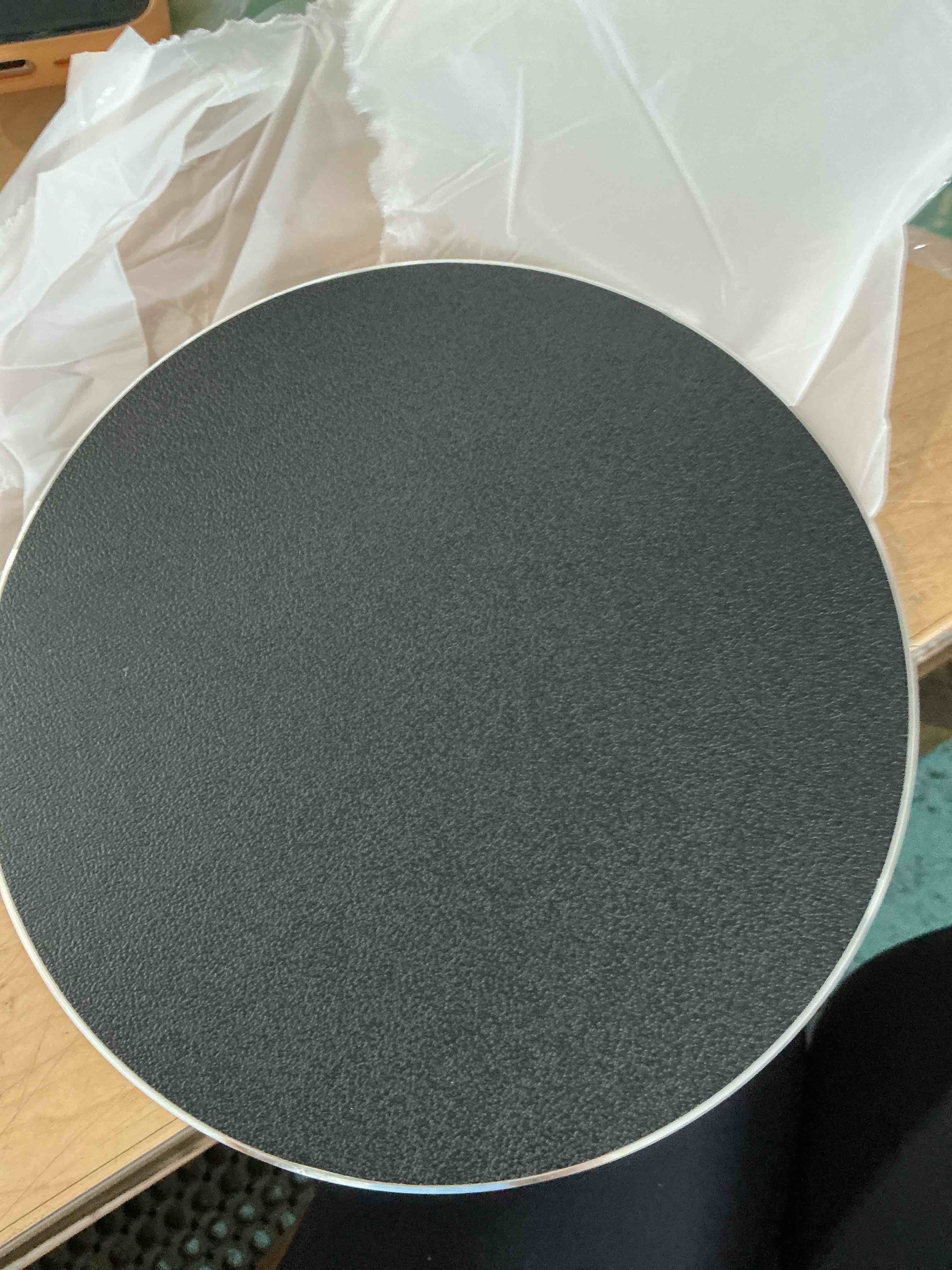 Condition photo showing New/Like New for honkid metal aluminum mouse pad thin hard mousepad 7.87 * 7.87 round silver