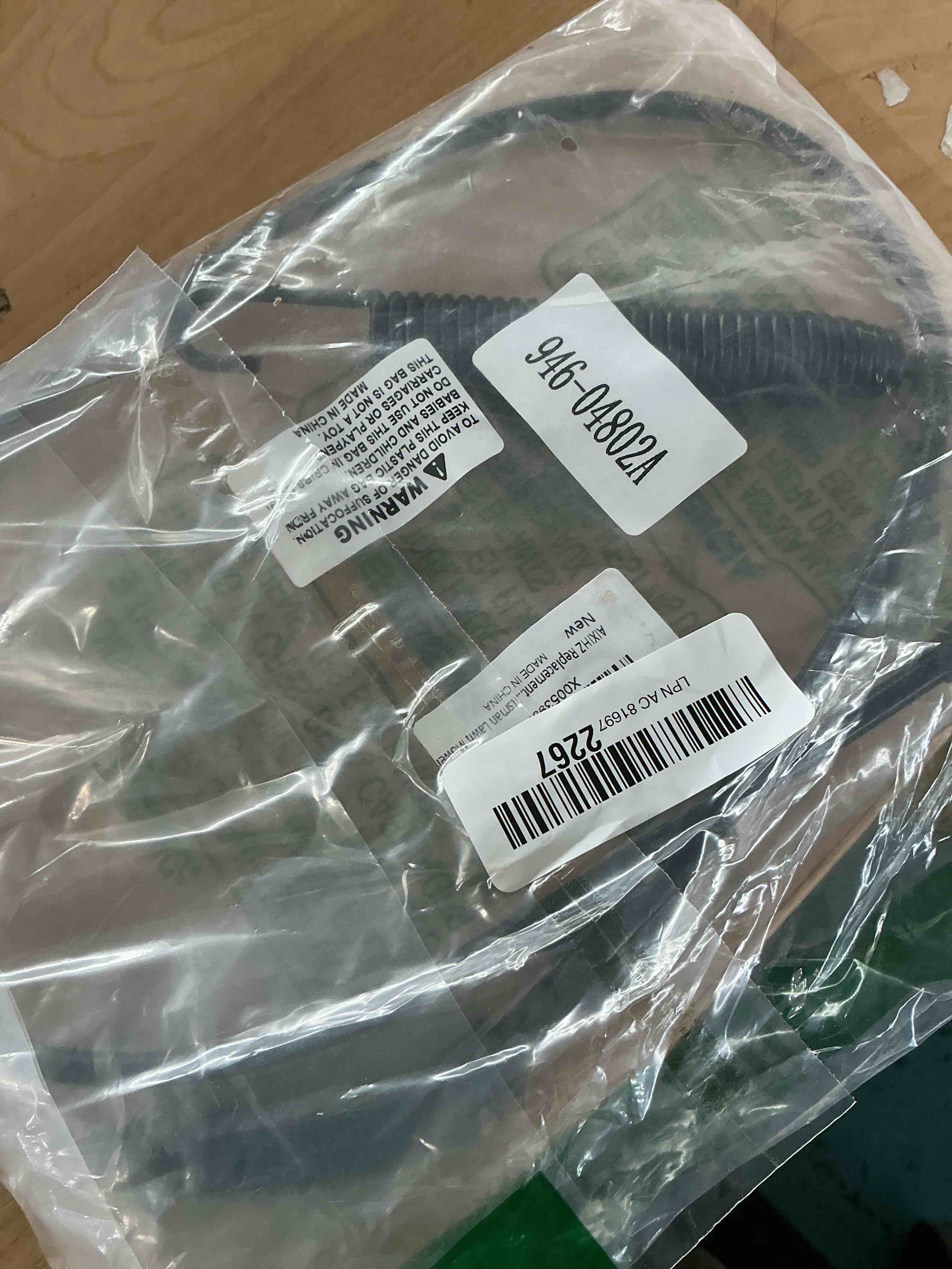 Condition photo showing New/Like New for 946-04802a pto cable rider 746-04802a fits