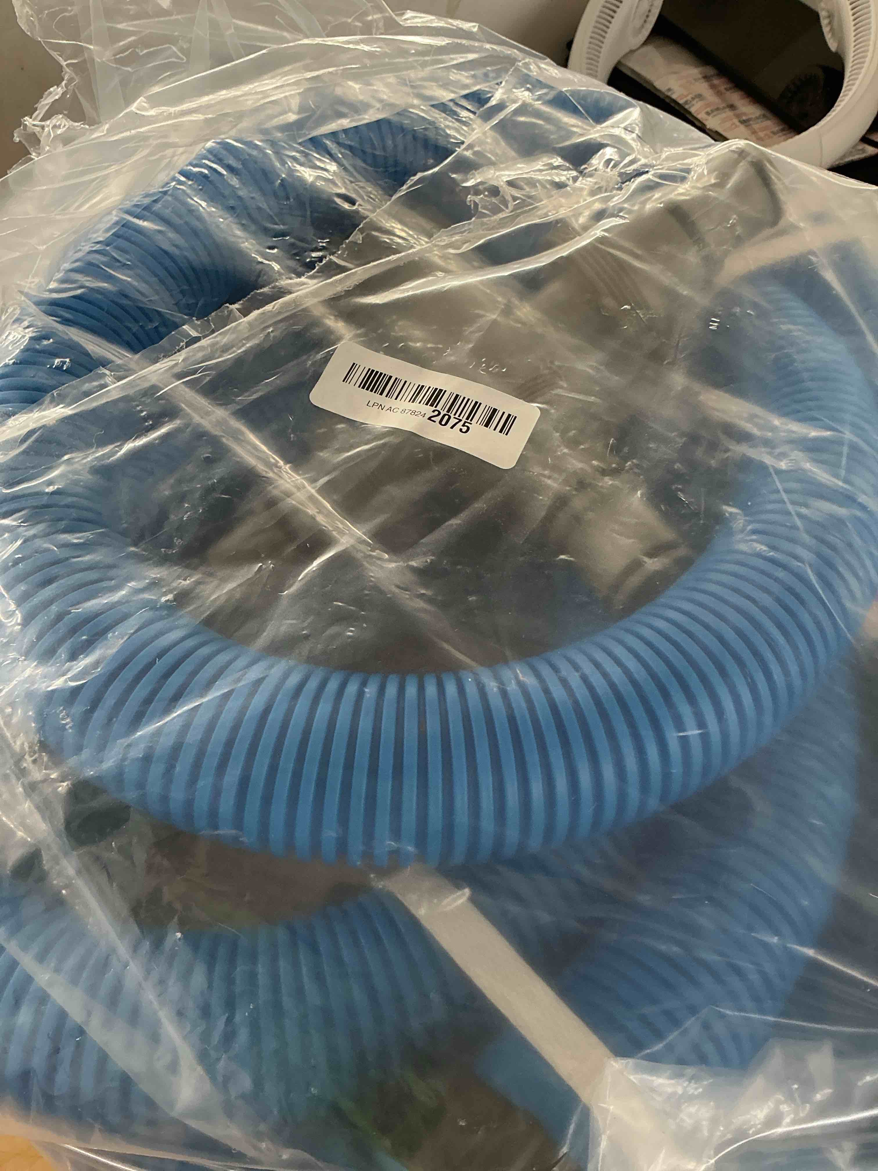 Condition photo showing New/Like New for menkxi dual split swimming pool hose plunger valve, 1.5 x 59 inch 2 in 1 hose plunger valve with 3 pcs pool pump replacement hoses for above ground swimming filter pump(blue)