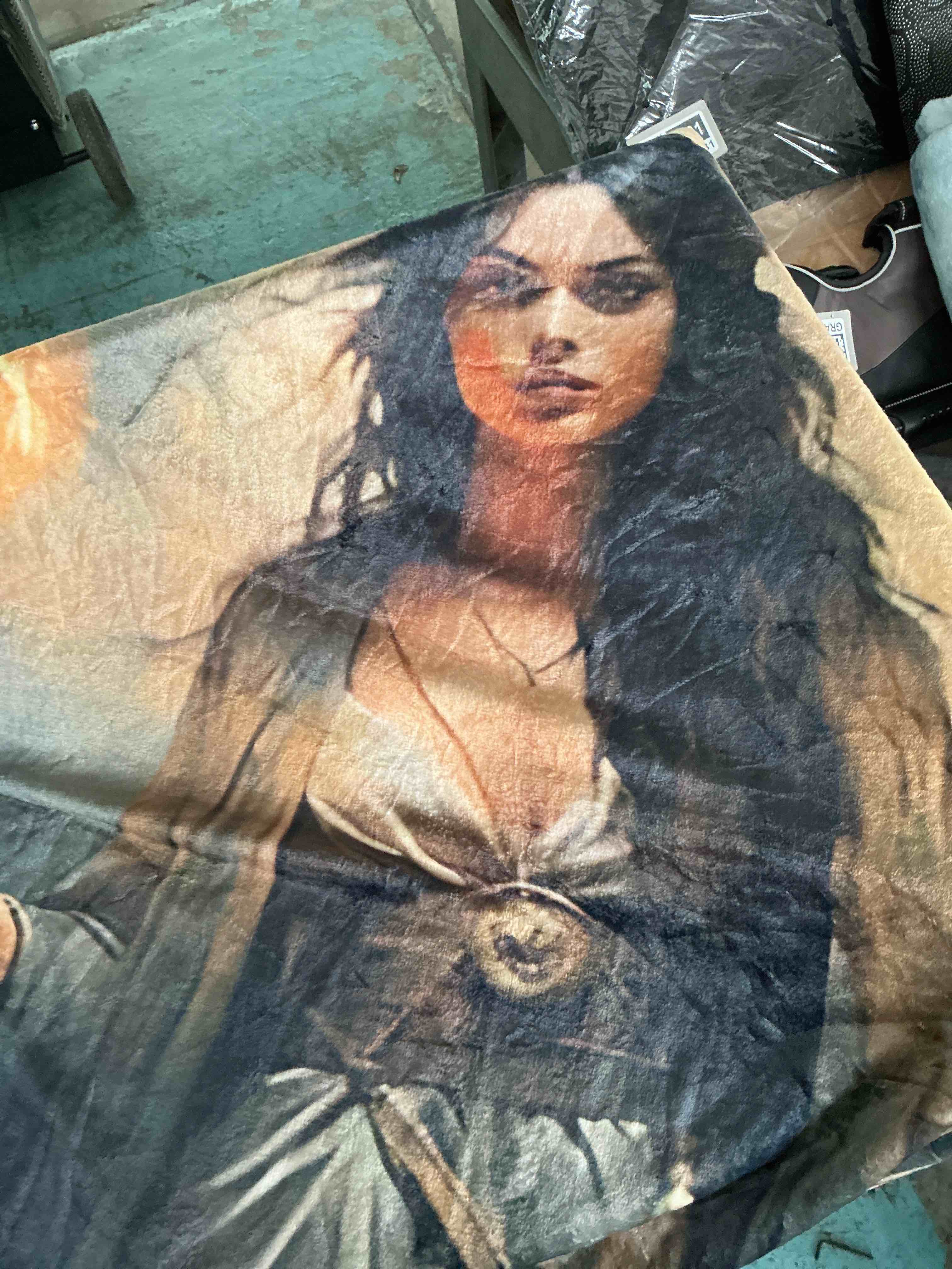 Condition photo showing Good Condition for ancient greek mythology goddess hecate art blanket 