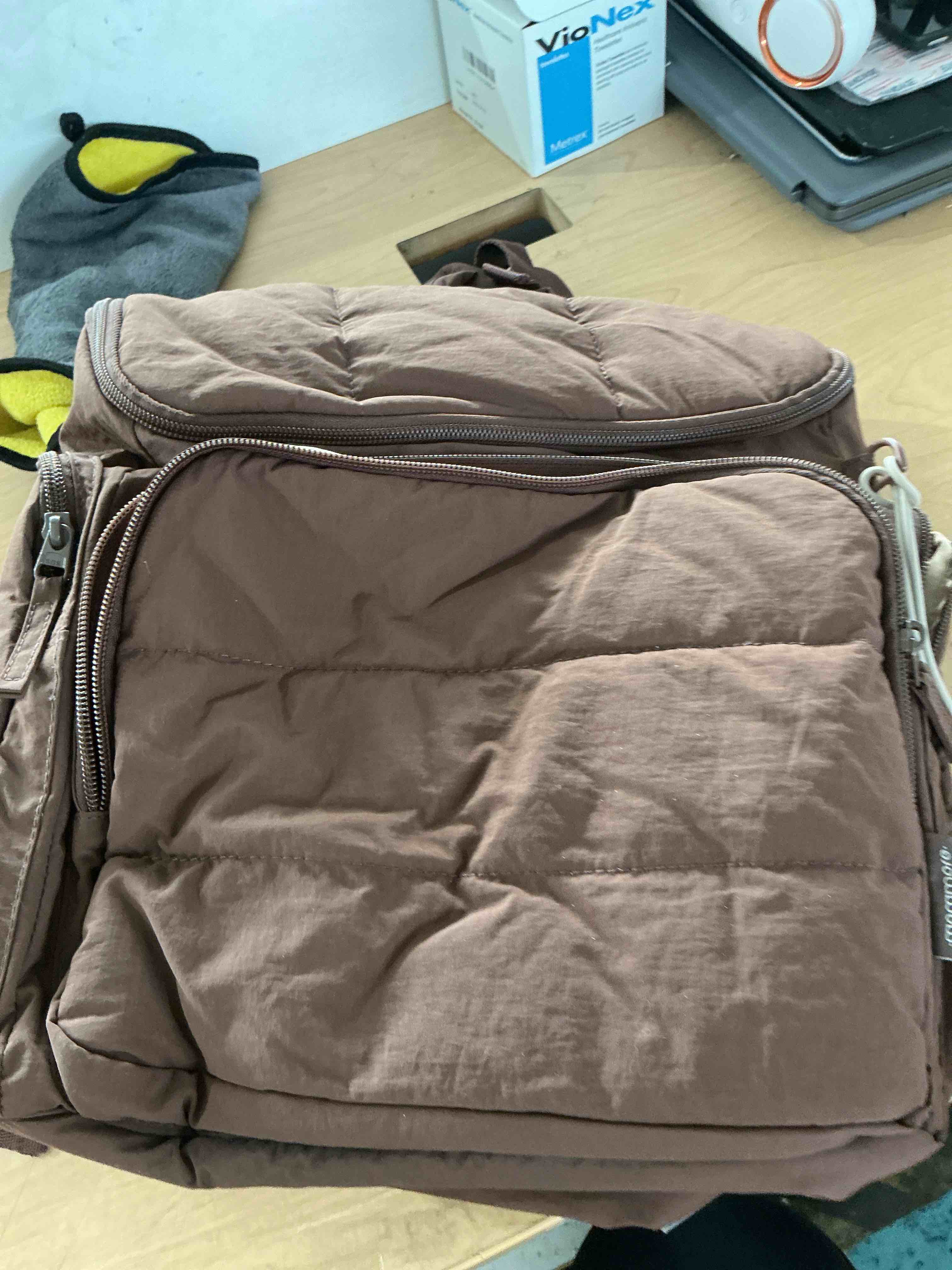 Condition photo showing New/Like New for mommore diaper bag backpack, baby bag, diaper backpack for mom dads, coffee