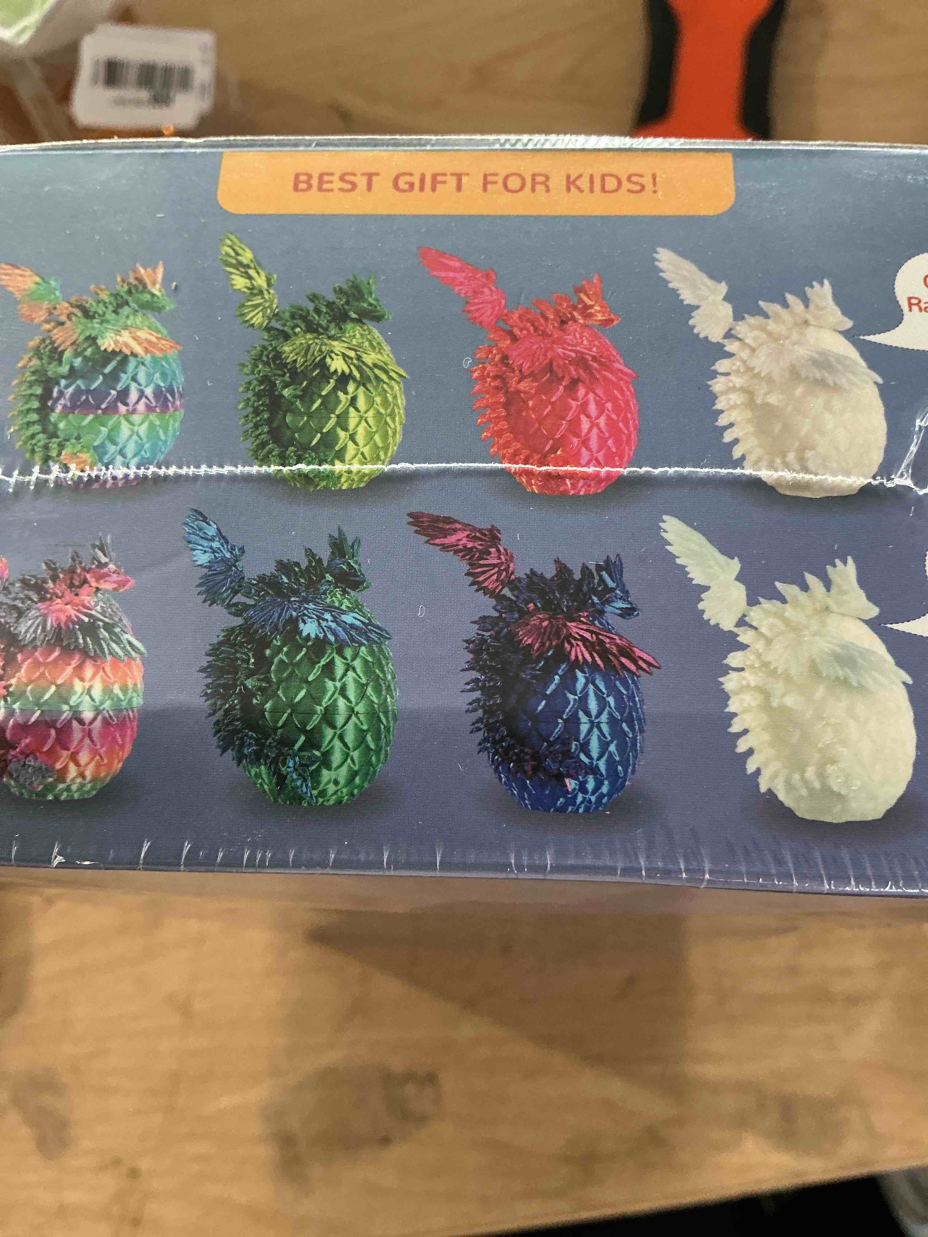 Condition photo showing New/Like New for jmmico 8pcs 3d printed dragon eggs with dragon inside,mini fidget dragon with wings, articulated crystal animals toy for gift,easter basket stuffers,fantasy desktop decor