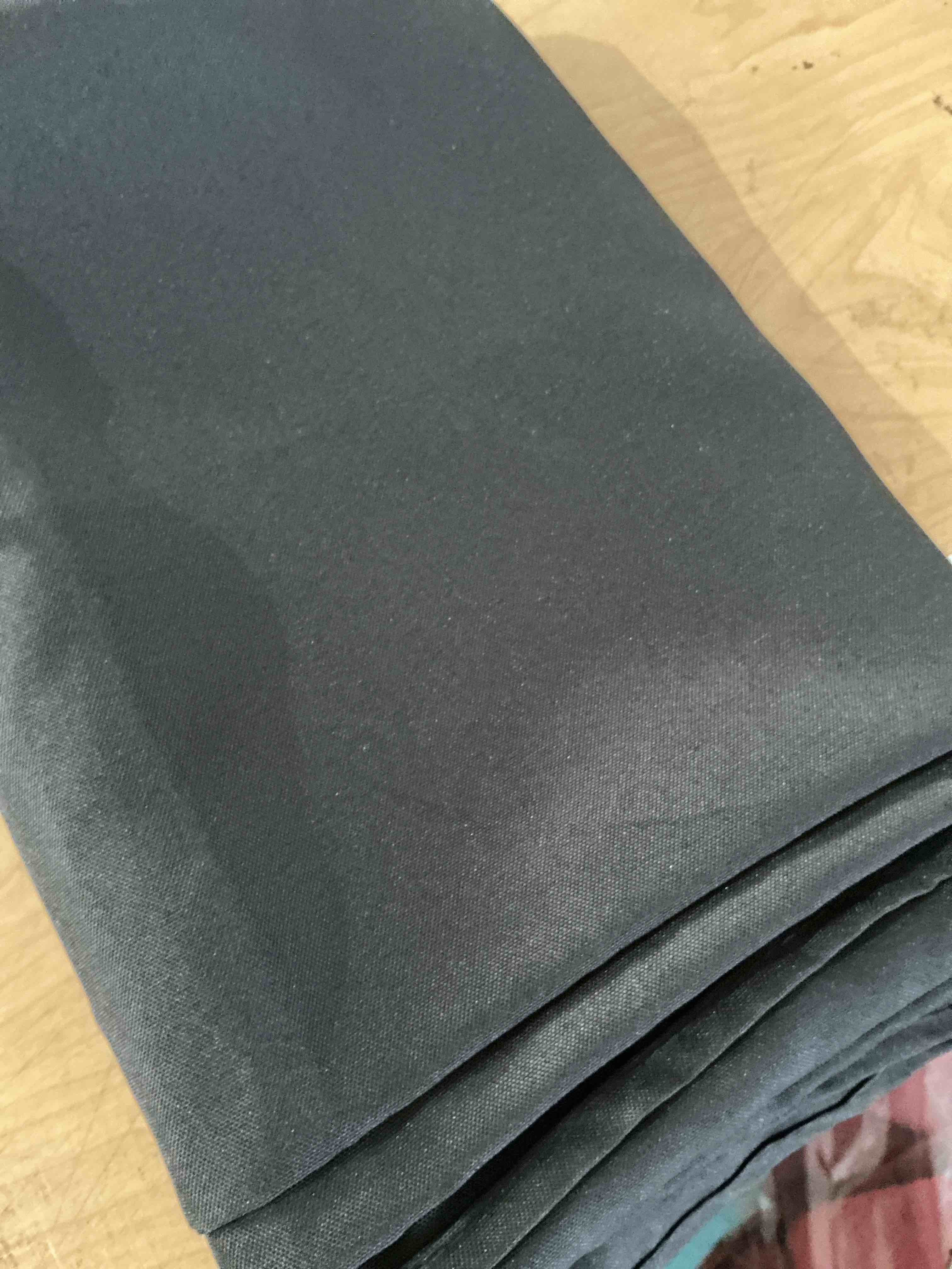 Condition photo showing New/Like New for sancua rectangle tablecloth, 60 x 84 inch, black