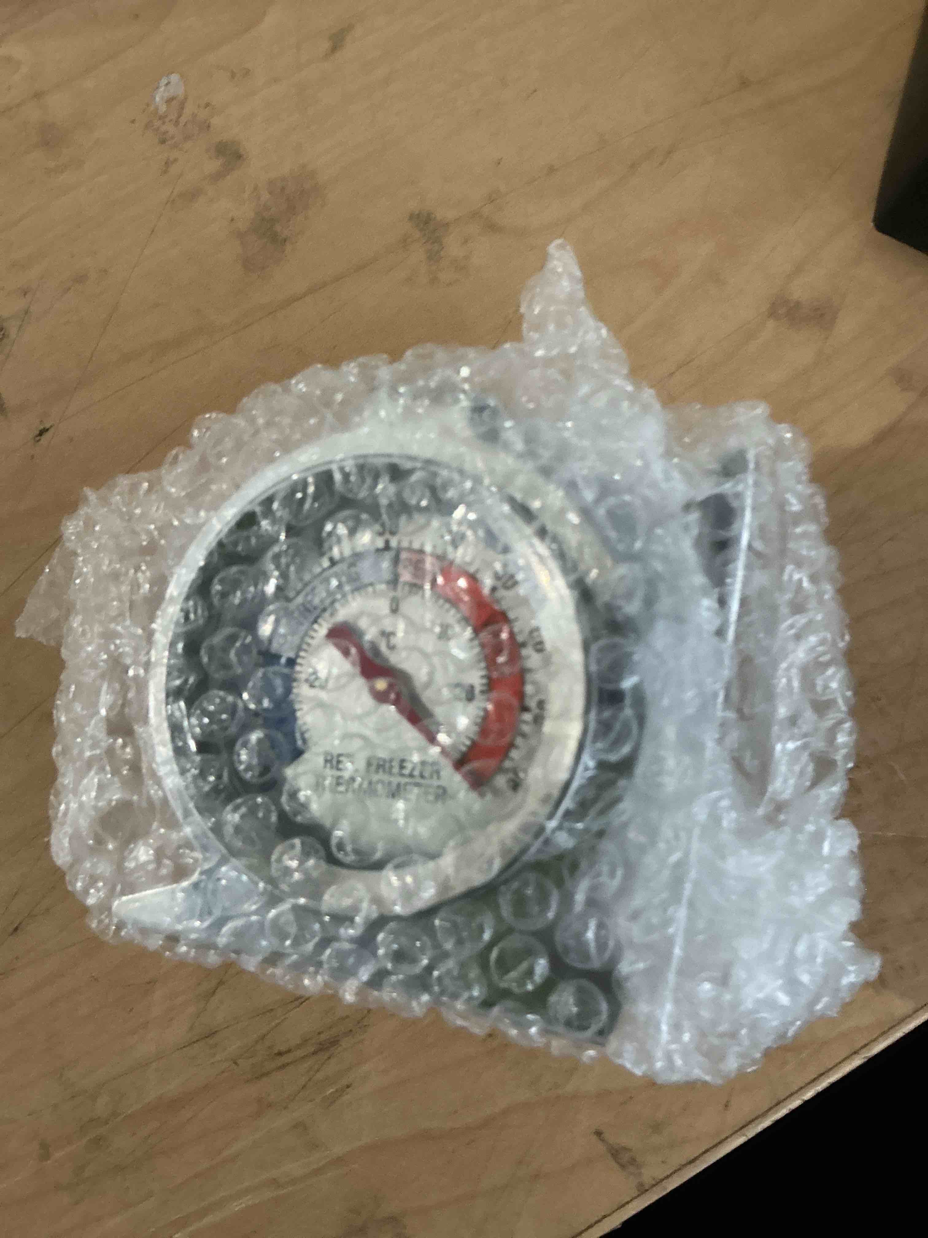 Condition photo showing New/Like New for 2 pack refrigerator freezer thermometer large dial analog thermometer