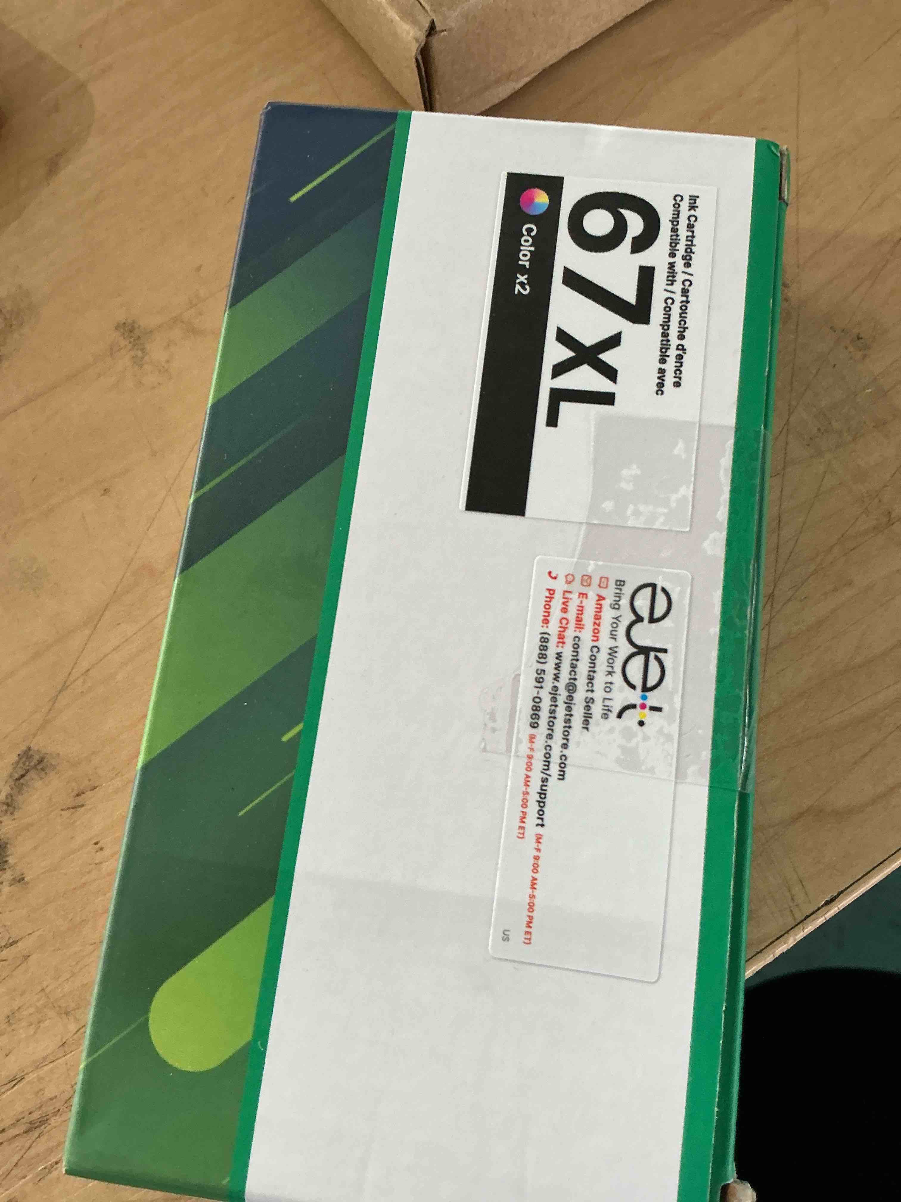 Condition photo showing New/Like New for 67xl ink cartridges replacement for hp 67 xl hp67xl color ink cartridge