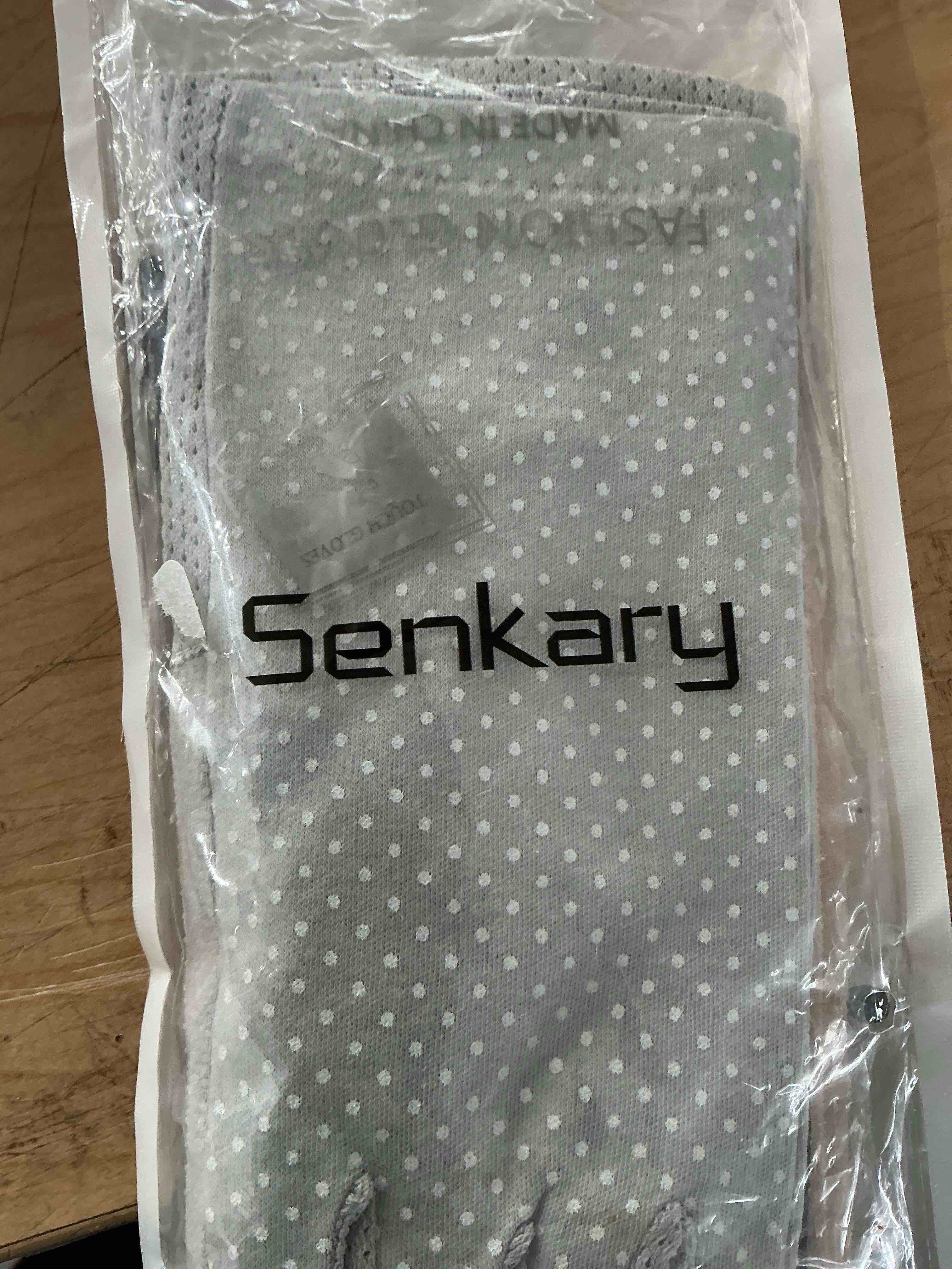 Condition photo showing New/Like New for senkary 3 pairs sun uv protection gloves non slip cotton fingerless driving biking sunscreen nail manicure gloves for women