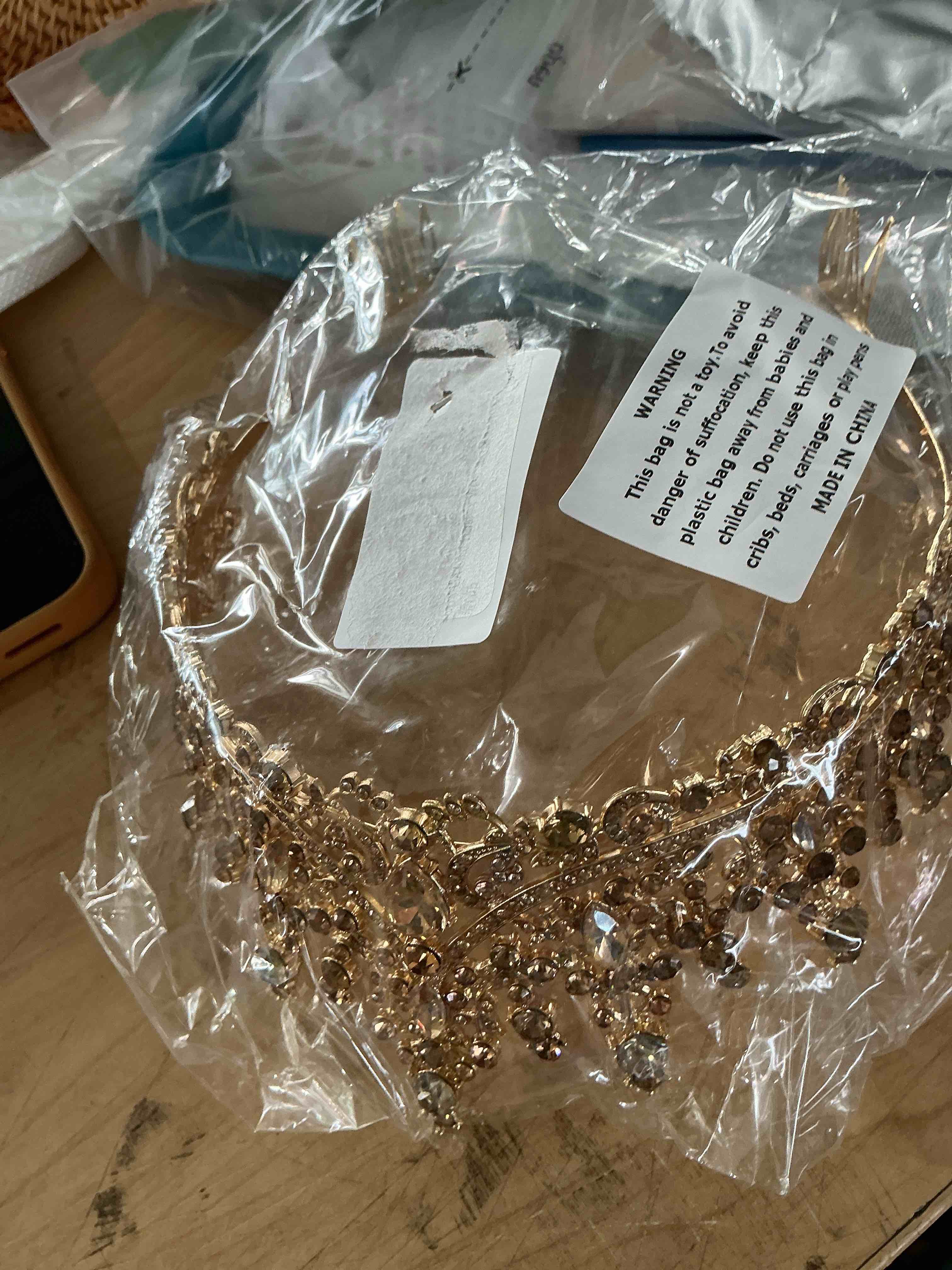 Condition photo showing New/Like New for semato gold crown for women baroque vintage gold tiaras with gemstones for prom birthday party quinceanera pageant halloween costume headpieces
