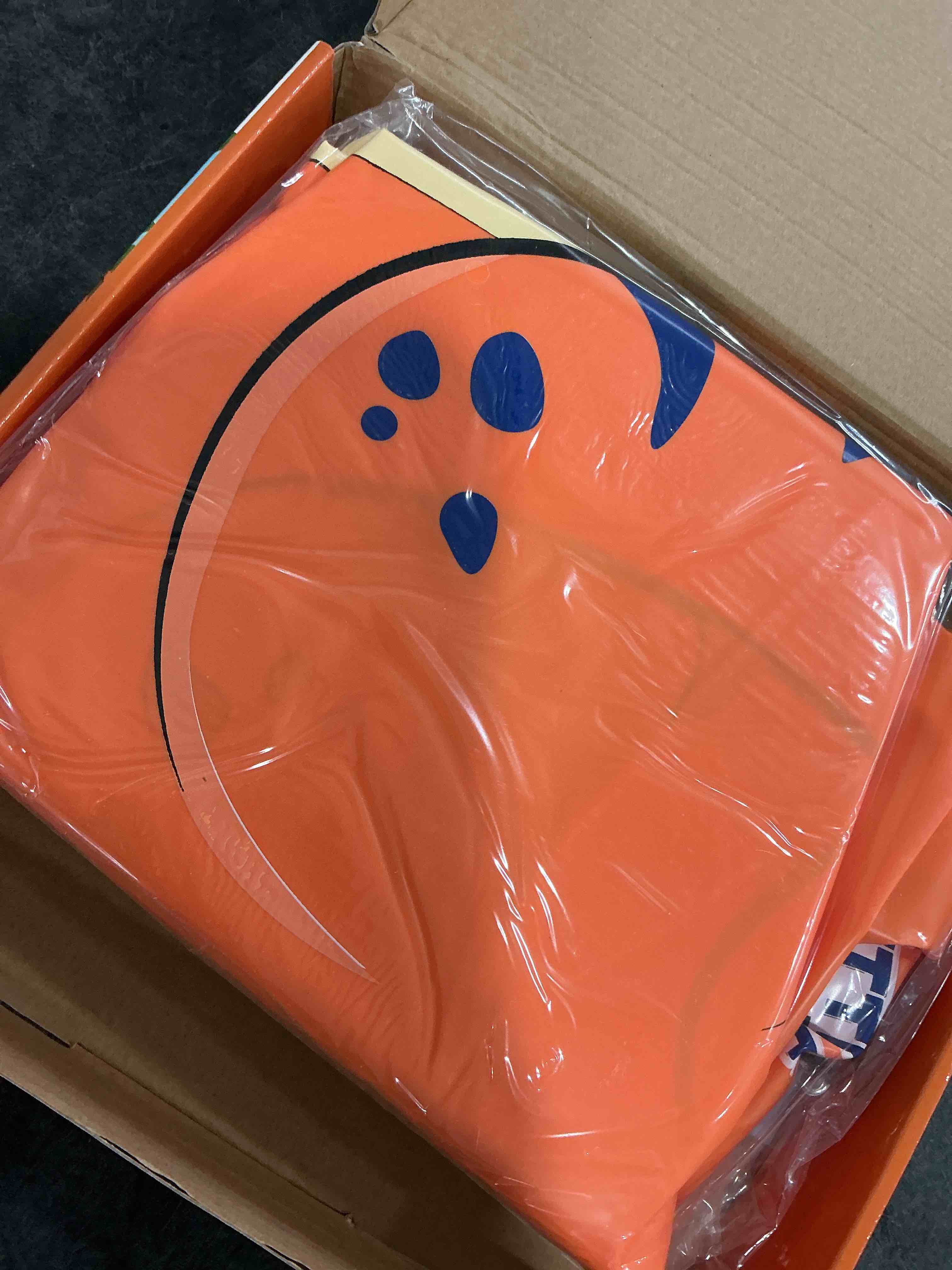 Condition photo showing Good Condition for INFLATABLE DUDES Dinosaur -Kids Punching Bag | Already Filled with Sand| Bop Bag | Premium Inflatable Toy | Punching Bag for Kids | Enhanced Bounce-Back Action! | Indoor Outdoor - Party Games Orange Small T-Rex | Pre-filled with Sand