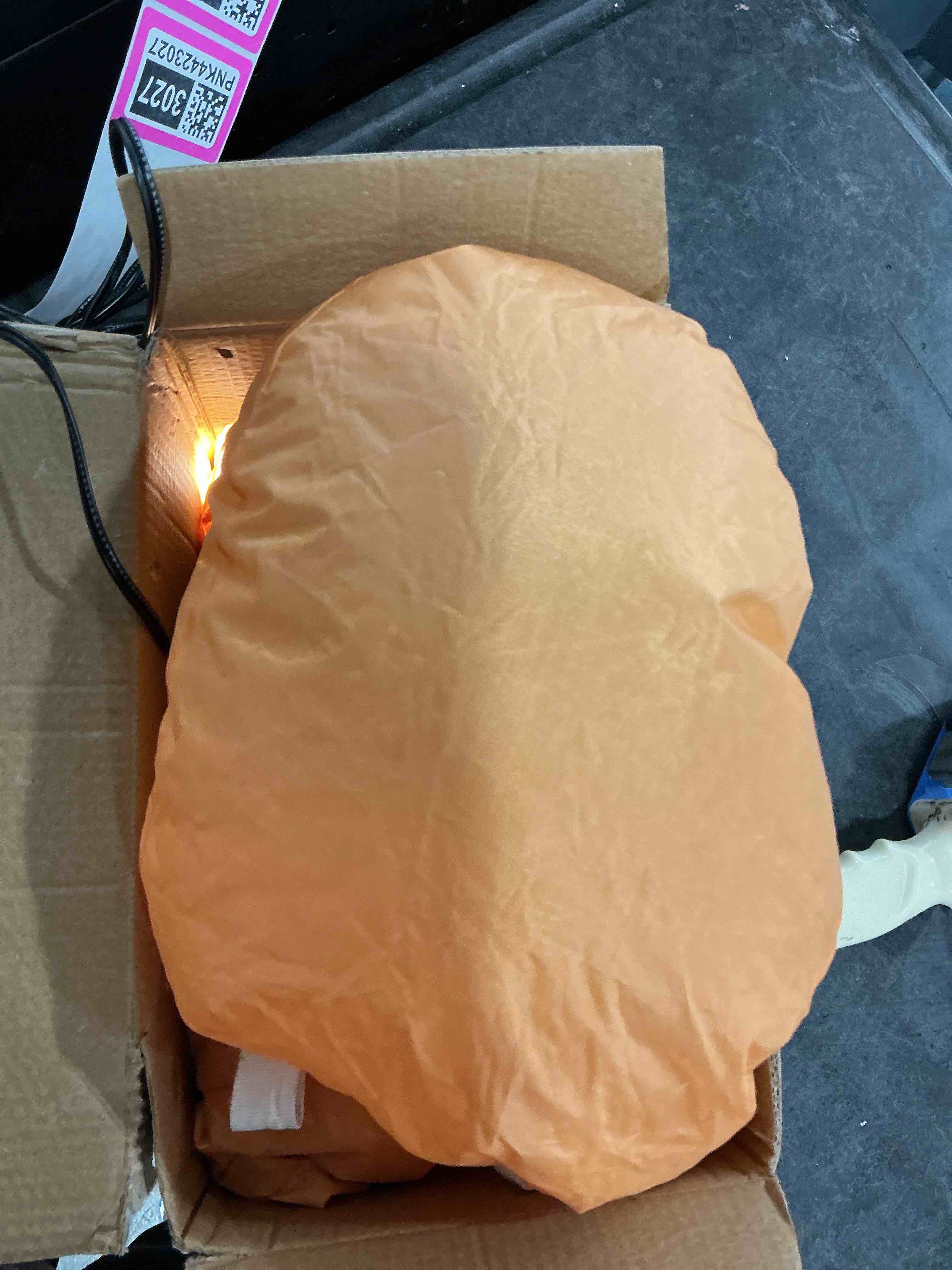 Condition photo showing Good Condition for Peyton 8FT Inflatable Gingerbread Man with Candy Cane and Three Gift Boxes,LED Lighted Christmas Decoration Indoor and Outdoor.