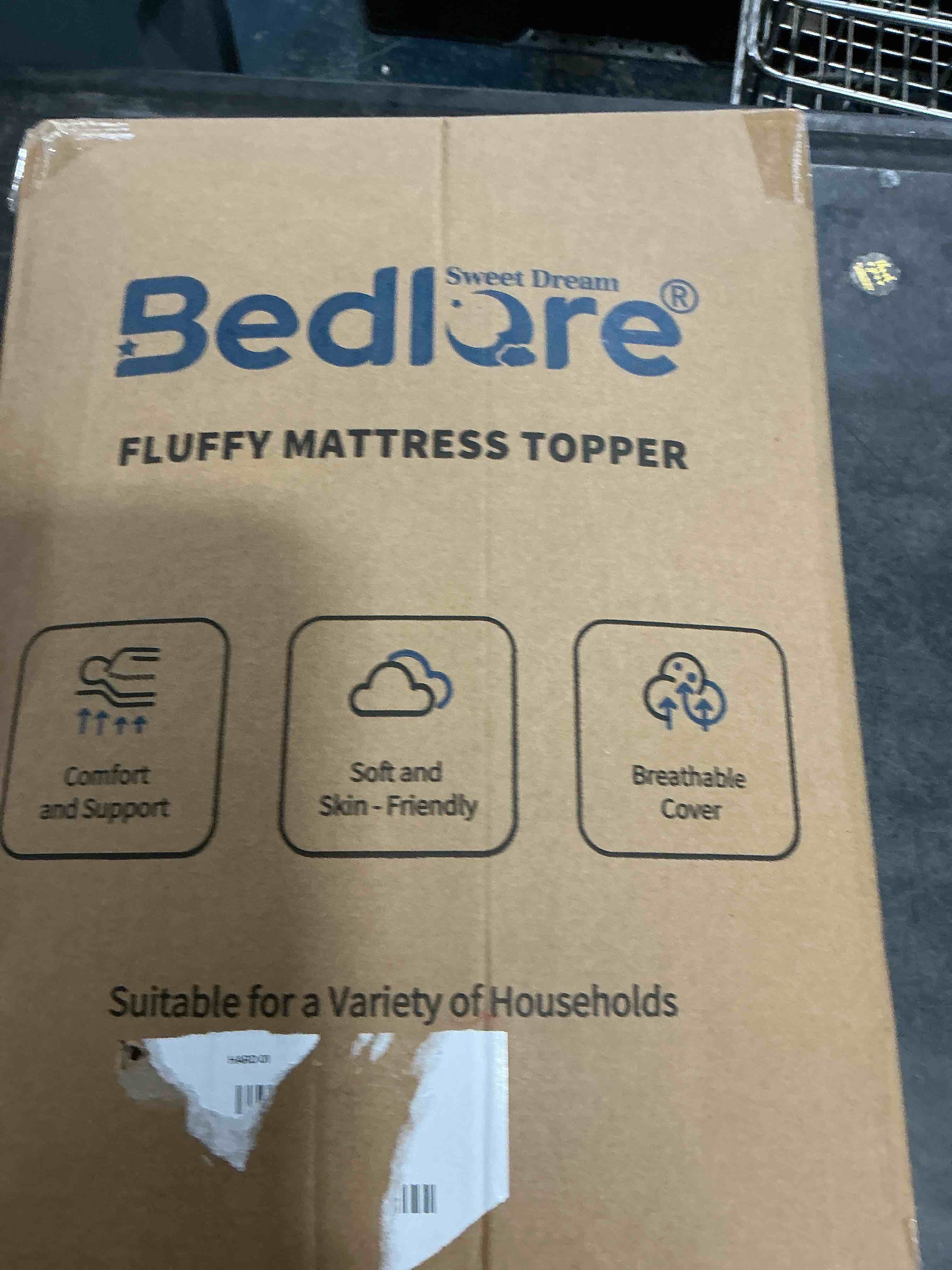 Condition photo showing Good Condition for BEDLORE Twin Mattress Topper, Thick Pillow Top Pad for Back Pain Relief, Cooling Soft Mattress Cover with Deep Pockets 6-15 inch Gray Twin