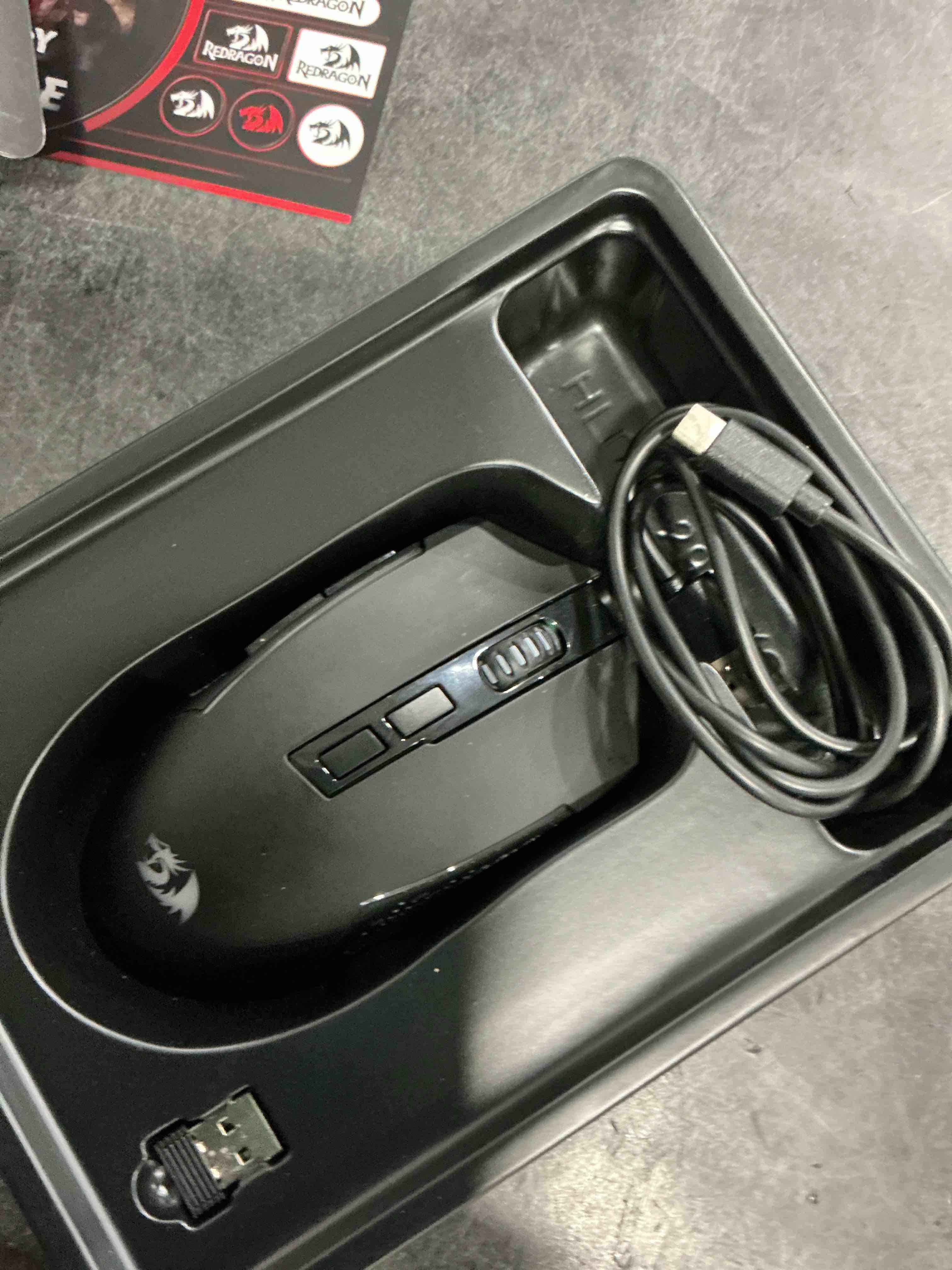 Condition photo showing Good Condition for Redragon M693 Wireless Gaming Mouse, 8000 DPI Mice w/ 3-Mode Connection, BT & 2.4G Wireless, 7 Macro Buttons, Reliable Power Capacity for PC/Mac/Laptop Standard Black