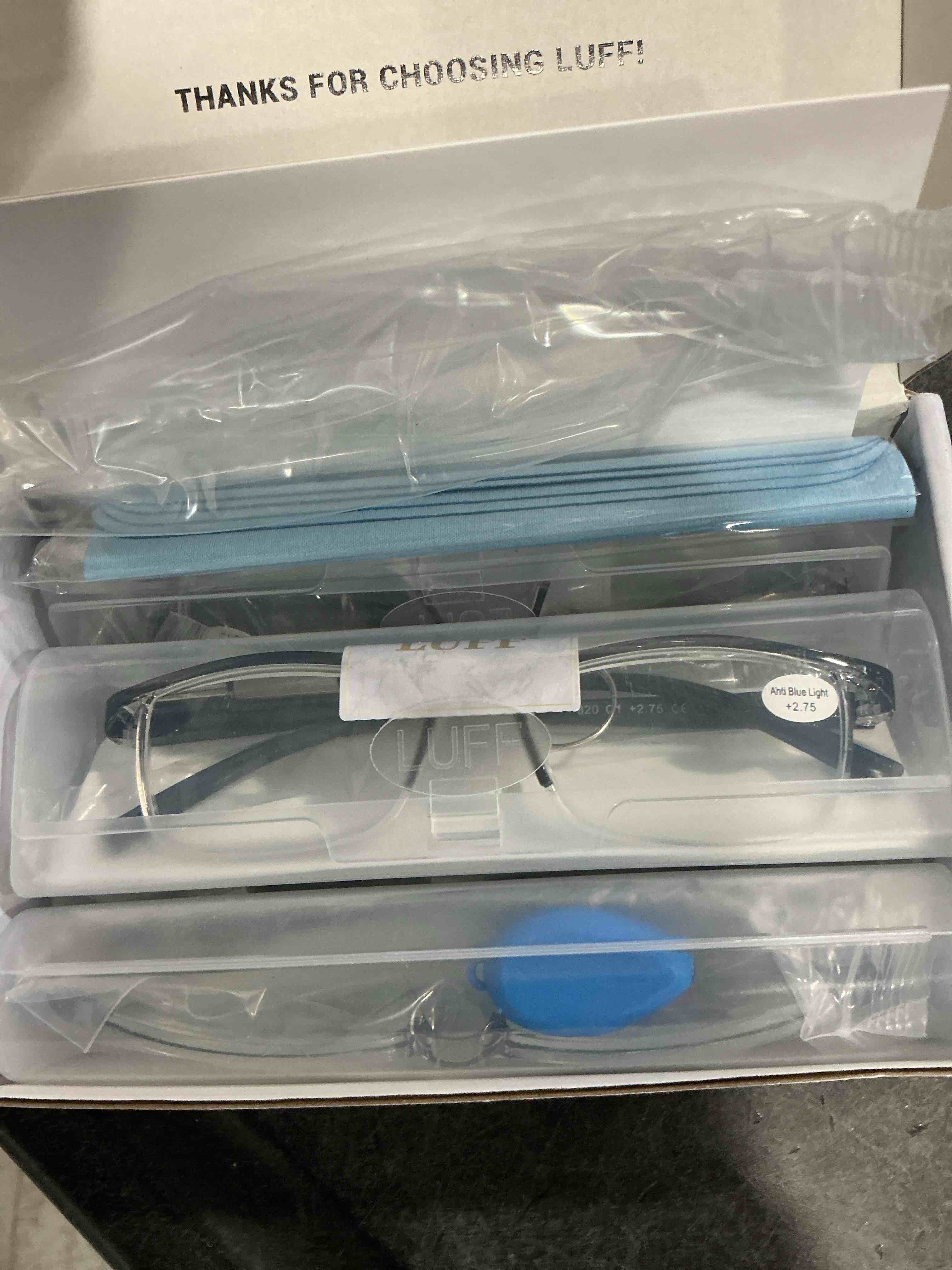 Condition photo showing Good Condition for LUFF 4Pcs Anti-Blue-ray Reading Glasses Portable Ultra-Light Readers(2.75X) 2.75X Black