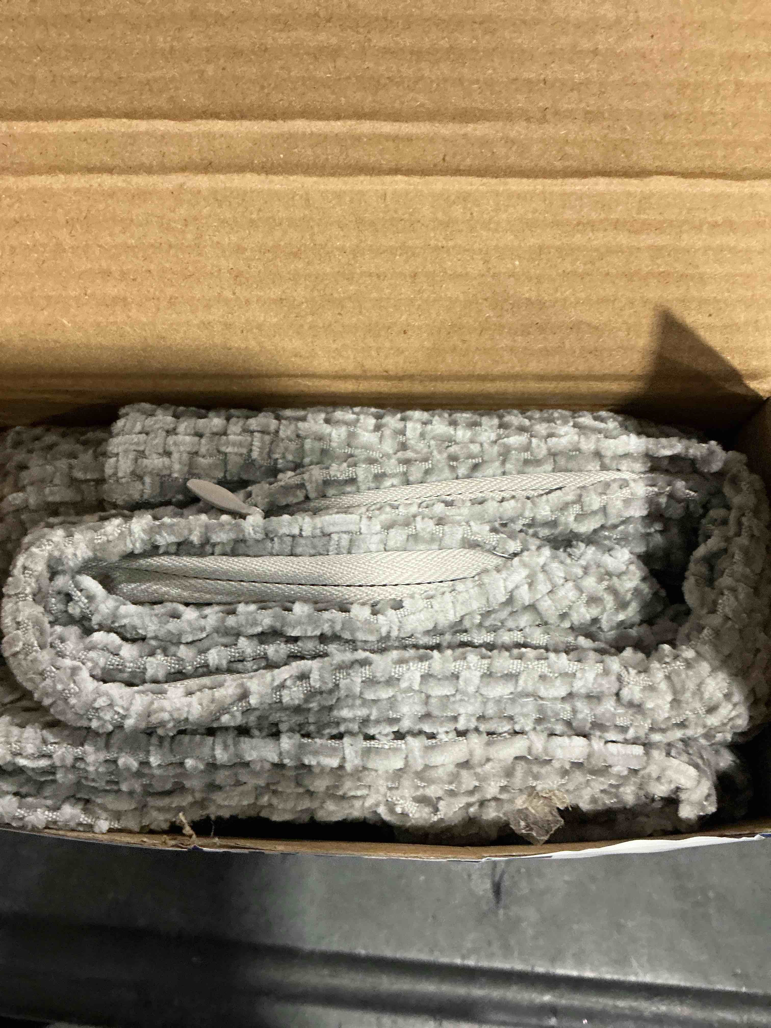 Condition photo showing Good Condition for MIULEE Pack of 4 Couch Throw Pillow Covers 18x18 Inch Light Gray Soft Decorative Polyester Pillow Covers Farmhouse Accent Cushion Covers for Boho Home Decor Sofa Bedroom Living Room 18" x 18" (Pack of 4) Light Gray