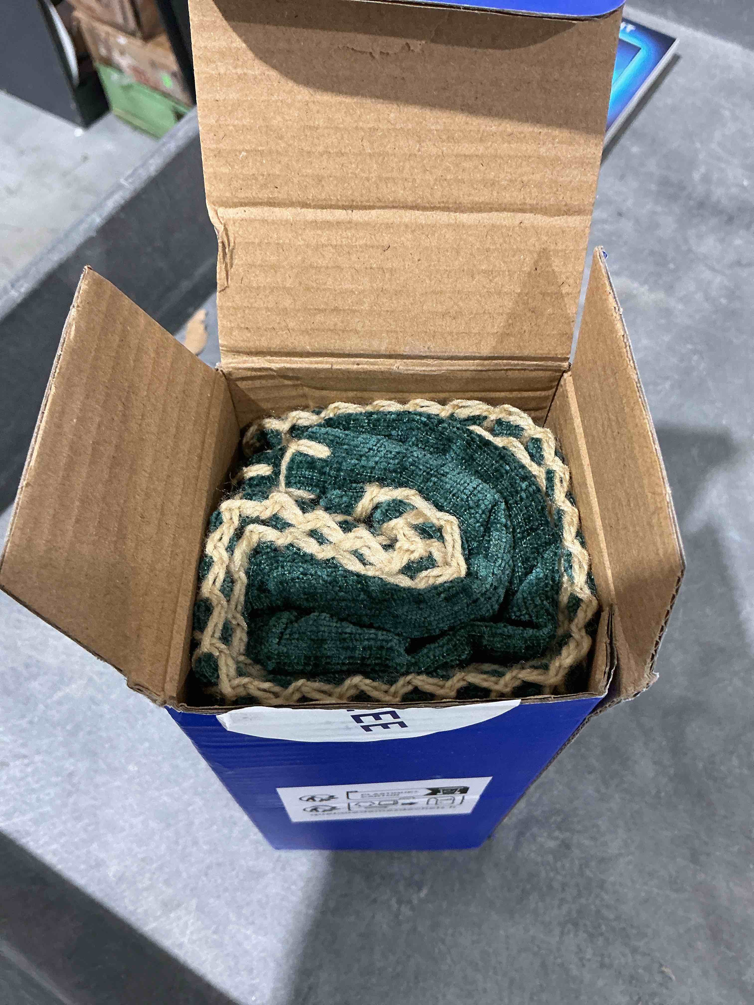 Condition photo showing Good Condition for MIULEE Pack of 2 Christmas Pillow Covers 12x20 Inch Dark Green Farmhouse Decorative Throw Pillow Covers with Stitched Edge Soft Chenille Solid Dyed Couch Pillow Covers for Sofa Bed Living Room 20" x 12" (Pack of 2) Dark Green