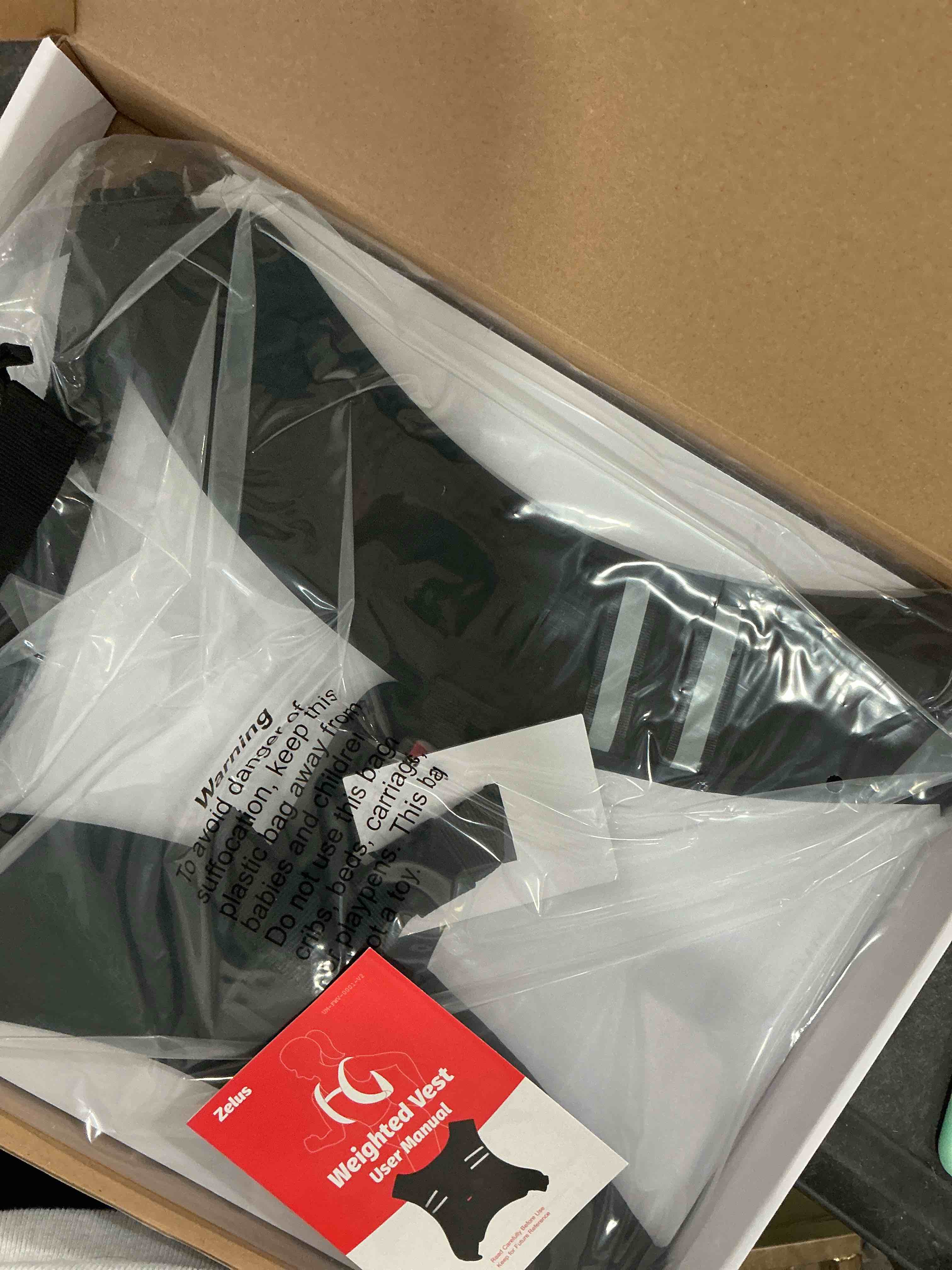 Condition photo showing Good Condition for ZELUS Weighted Vest, Z-Fit Soft Iron Weighted Vest for Women and Men, 5/10/15 lb Weight Vest with Reflective Stripes & Adjustable Straps, Ultra Thin Weight Vest for Home Gym Strength Training Weight Loss Workout Black 5 LB