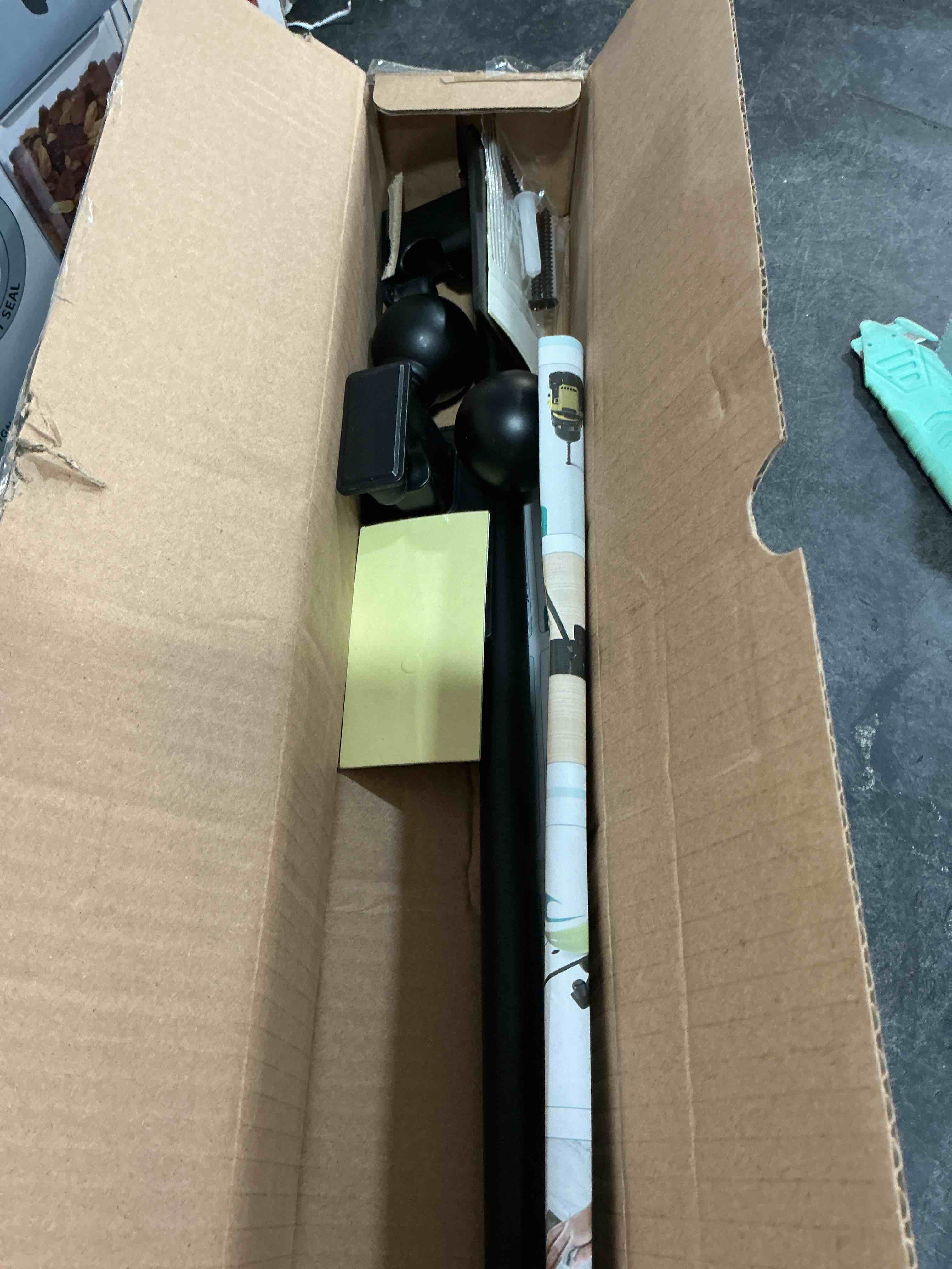 Condition photo showing Good Condition for Small Curtain Rods No Drilling-Adjustable No Drill Curtain Rods for Windows 18-28" with Adhesive Brackets for Bedroom Apartment Renter Friendly,5/8" Black French Door Sash Rod Easy Install Black 18-28"?For 12-22" windows?