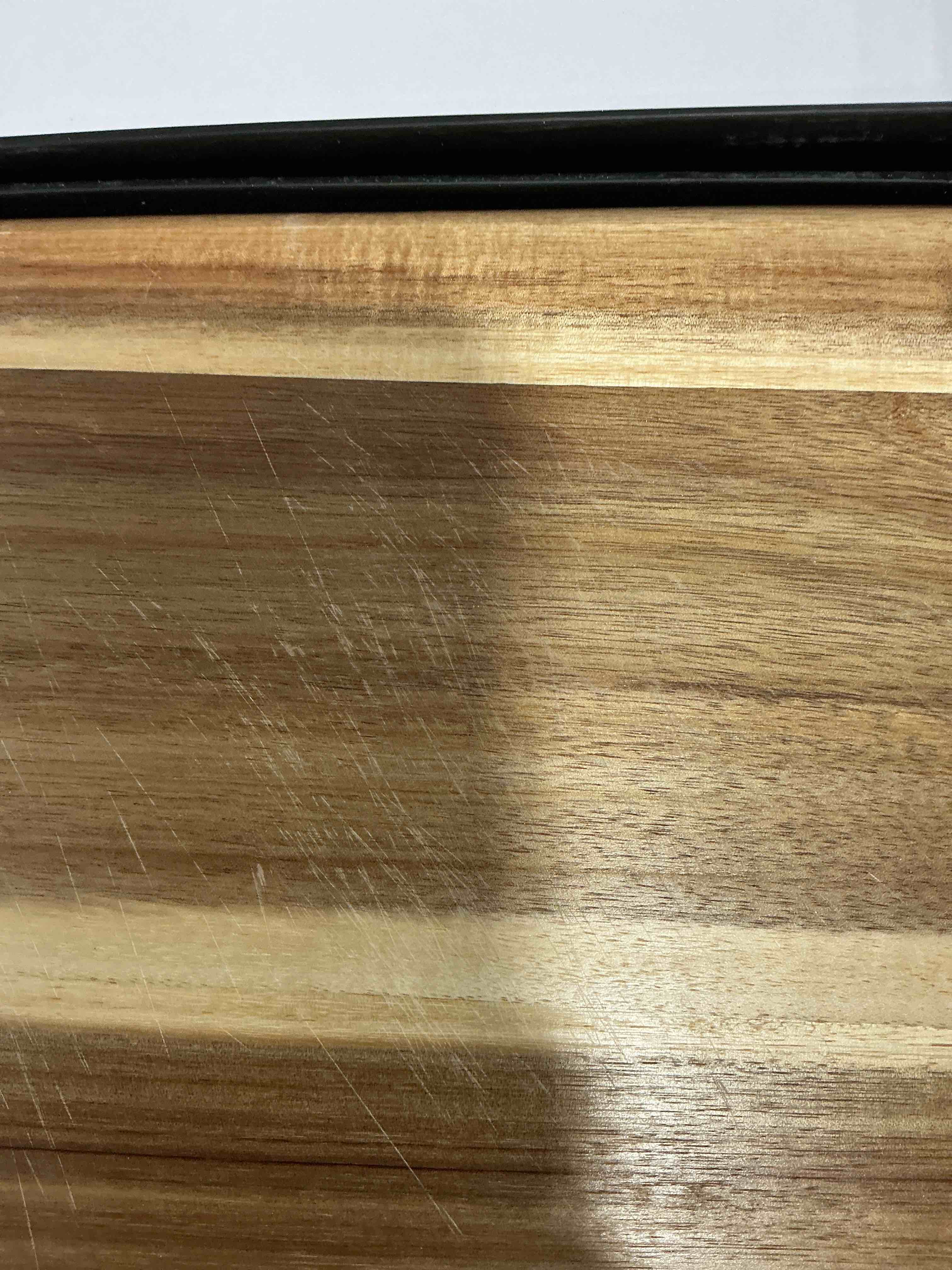 Condition photo showing Good Condition for Smirly Non Toxic Cutting Boards for Kitchen [1.2" Thickness][17" Extra Large][Acacia HardWood] Cutting Chopping Board with Deep Juice Groove Heavy Duty & Easy Clean Acacia Wood