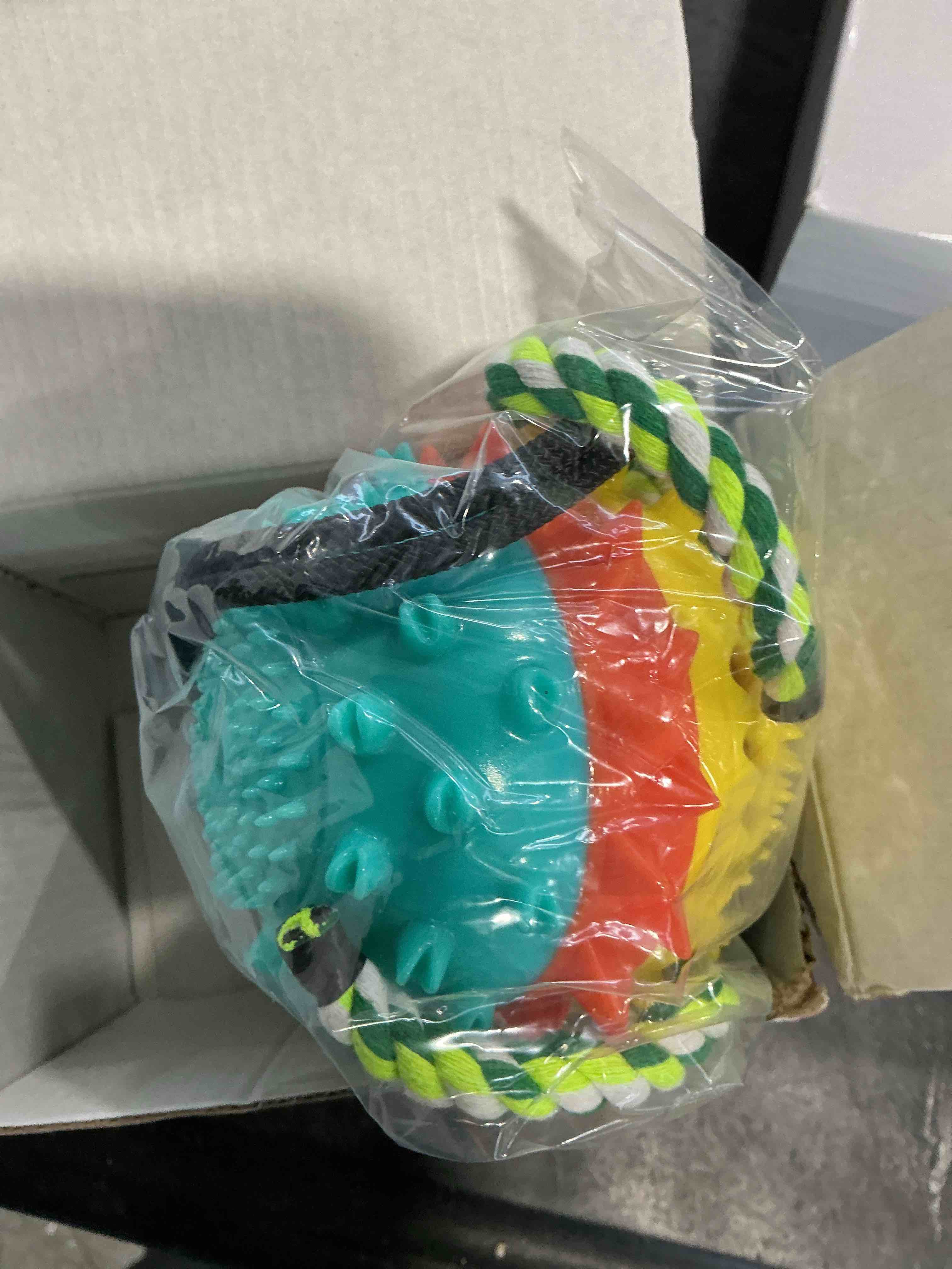 Condition photo showing Good Condition for Interactive Dog Toys Aggressive Chewer Suction Cup Tug of War, Indestructible Puzzle Toys & Treat Dispensing Ball for Dog Enrichment